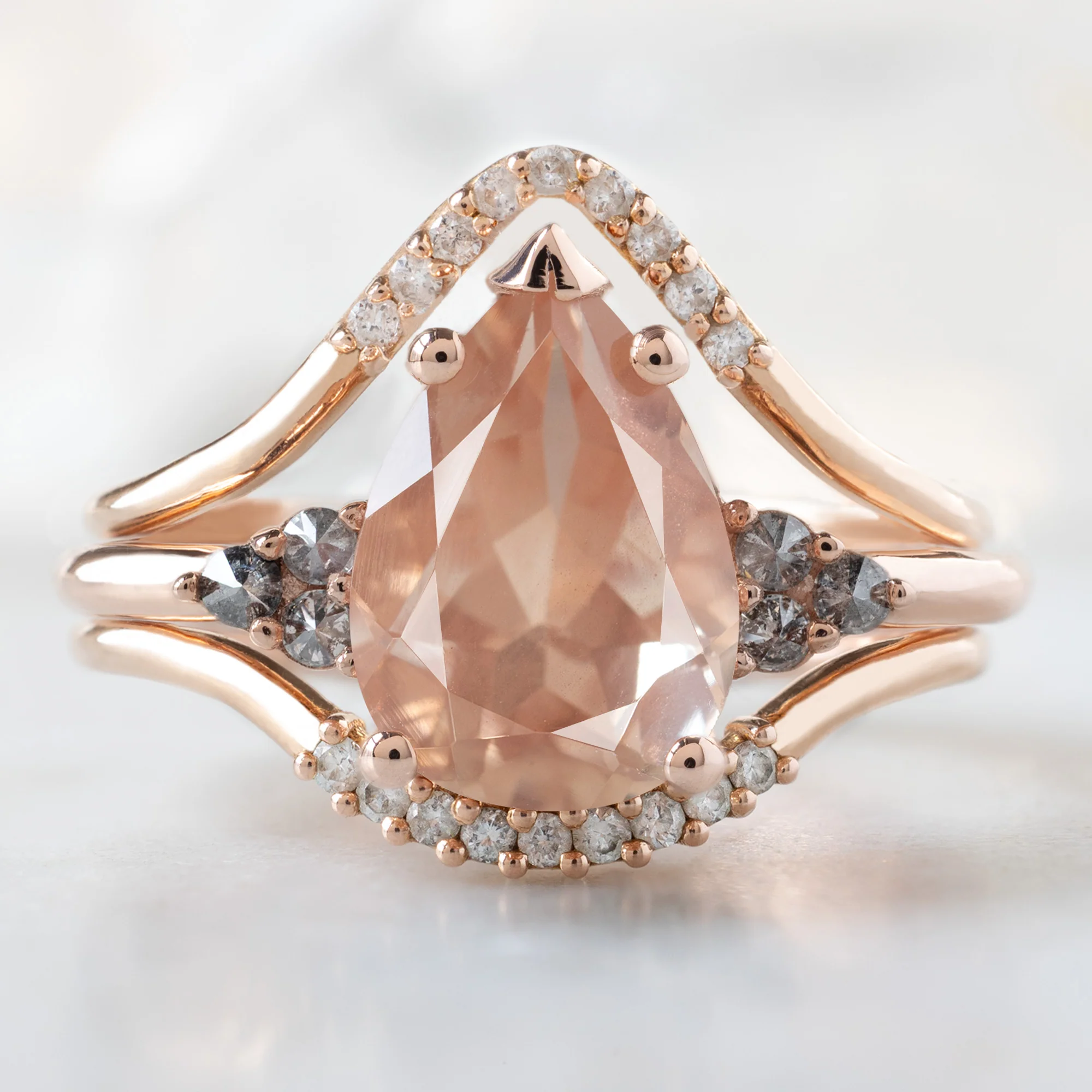 The Ivy Ring | 1.89ct Pear Sunstone in 14K Rose Gold - Image 2