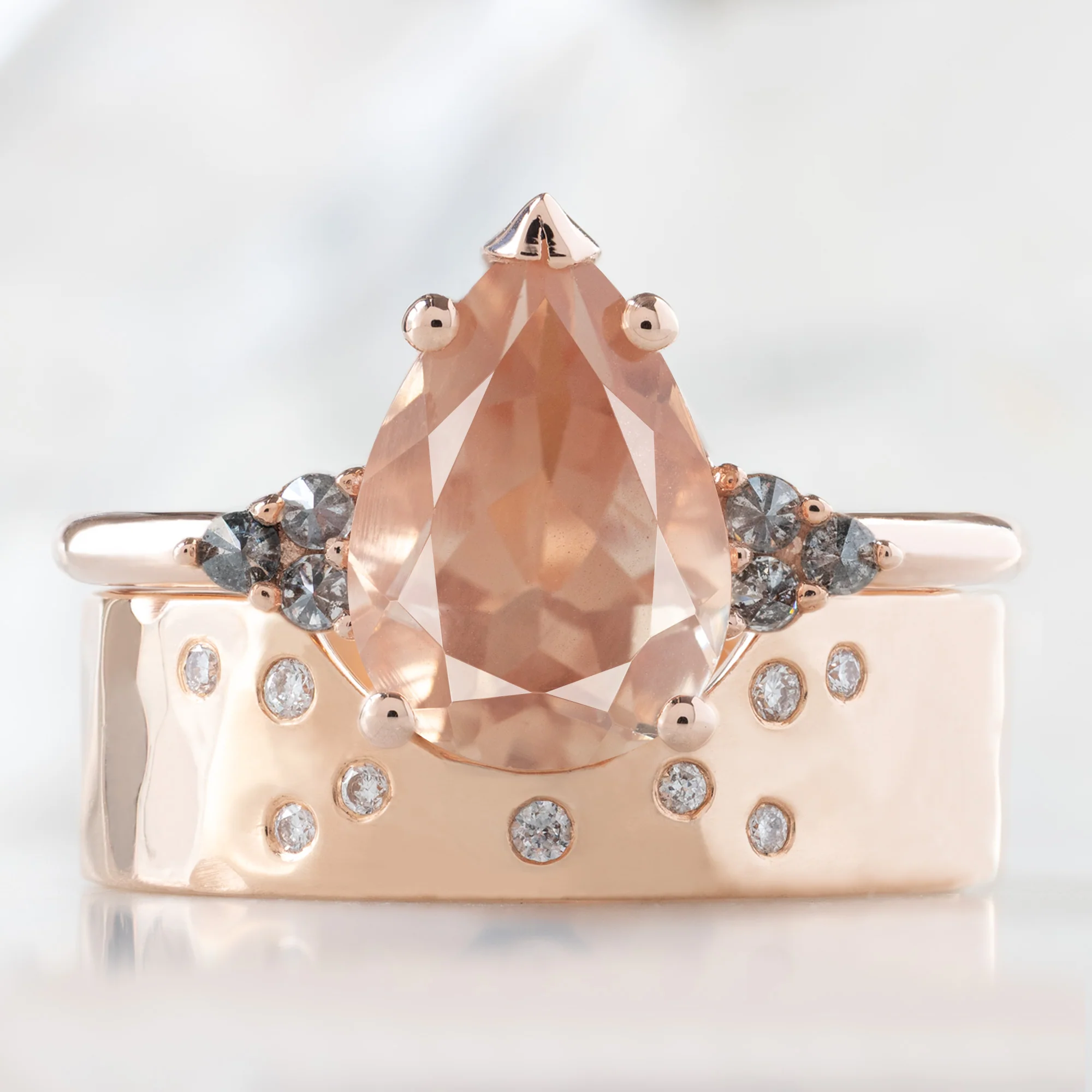 The Ivy Ring | 1.89ct Pear Sunstone in 14K Rose Gold - Image 3