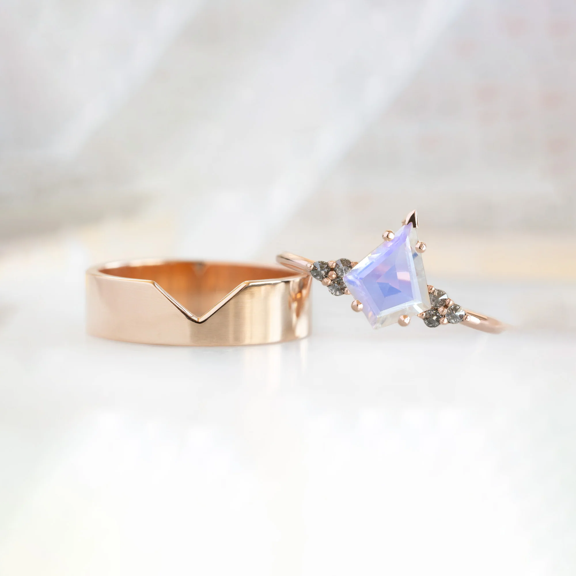 The Ivy Ring | Build Your Own Kite Moonstone Engagement Ring - Image 5