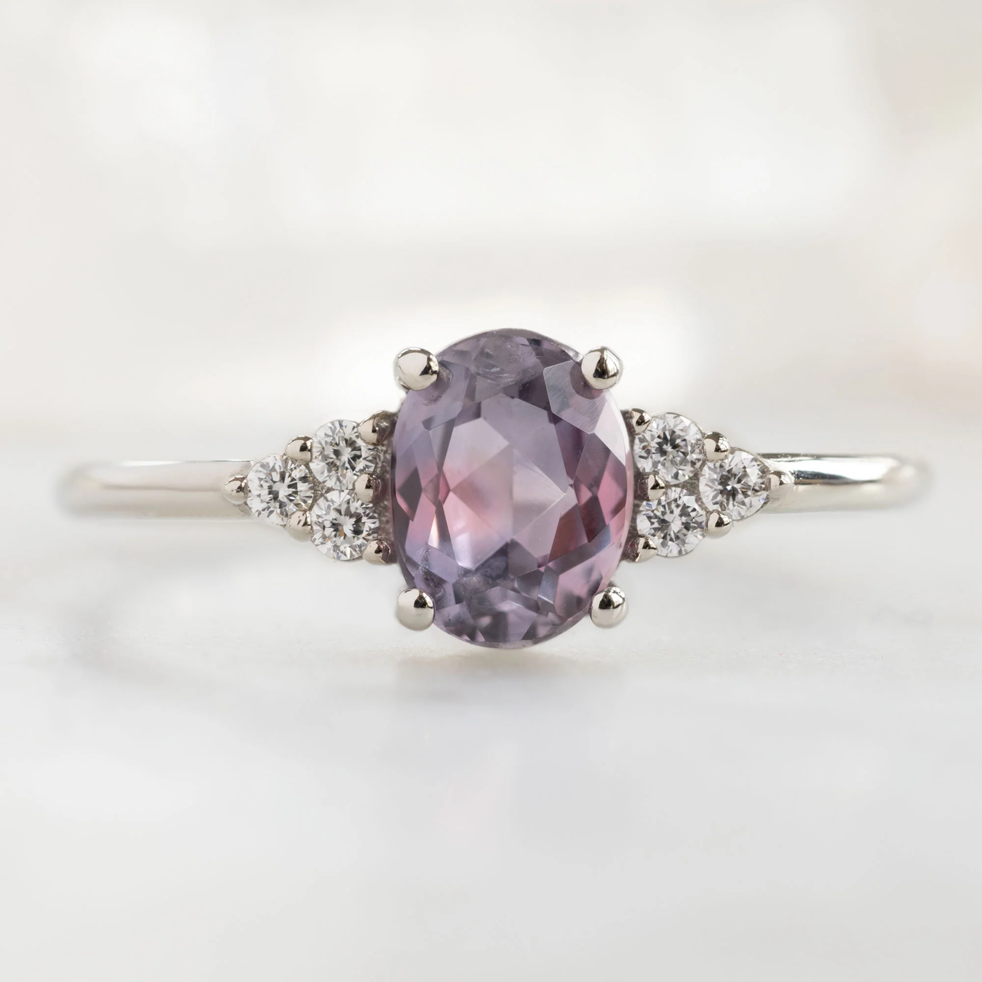 The Ivy Ring | Build Your Own Oval Colored Sapphire Engagement Ring - Image 2