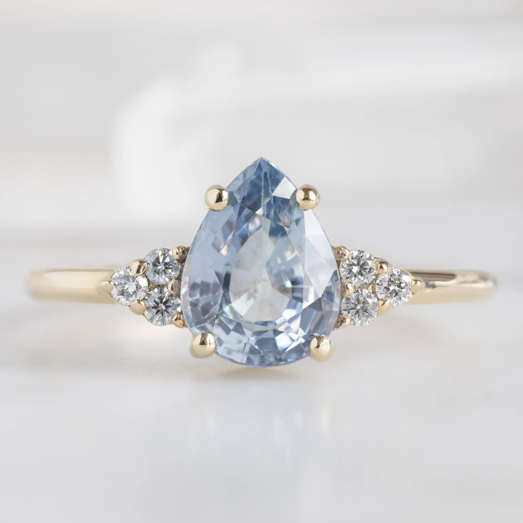 The Ivy Ring | Build Your Own Pear Blue Sapphire Engagement Ring - Image 3