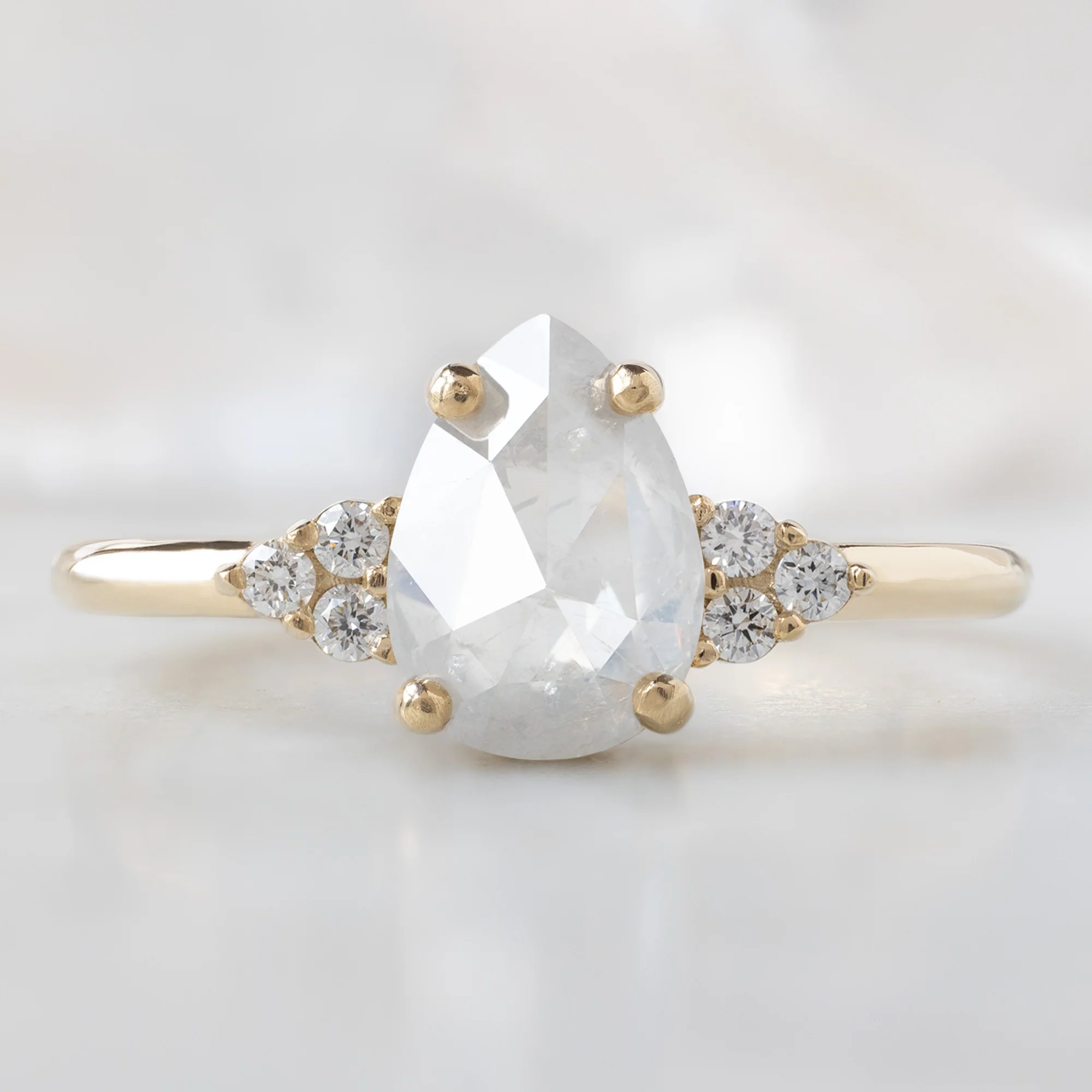 The Ivy Ring | Build Your Own Pear Icy White Diamond Engagement Ring