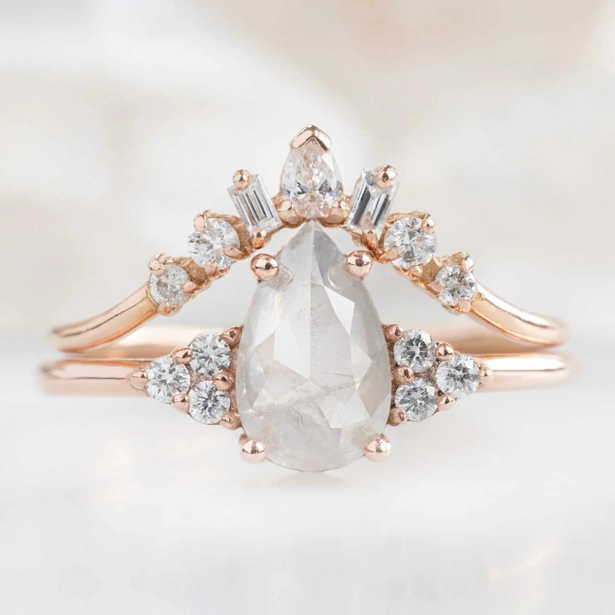 The Ivy Ring | Build Your Own Pear Icy White Diamond Engagement Ring - Image 6