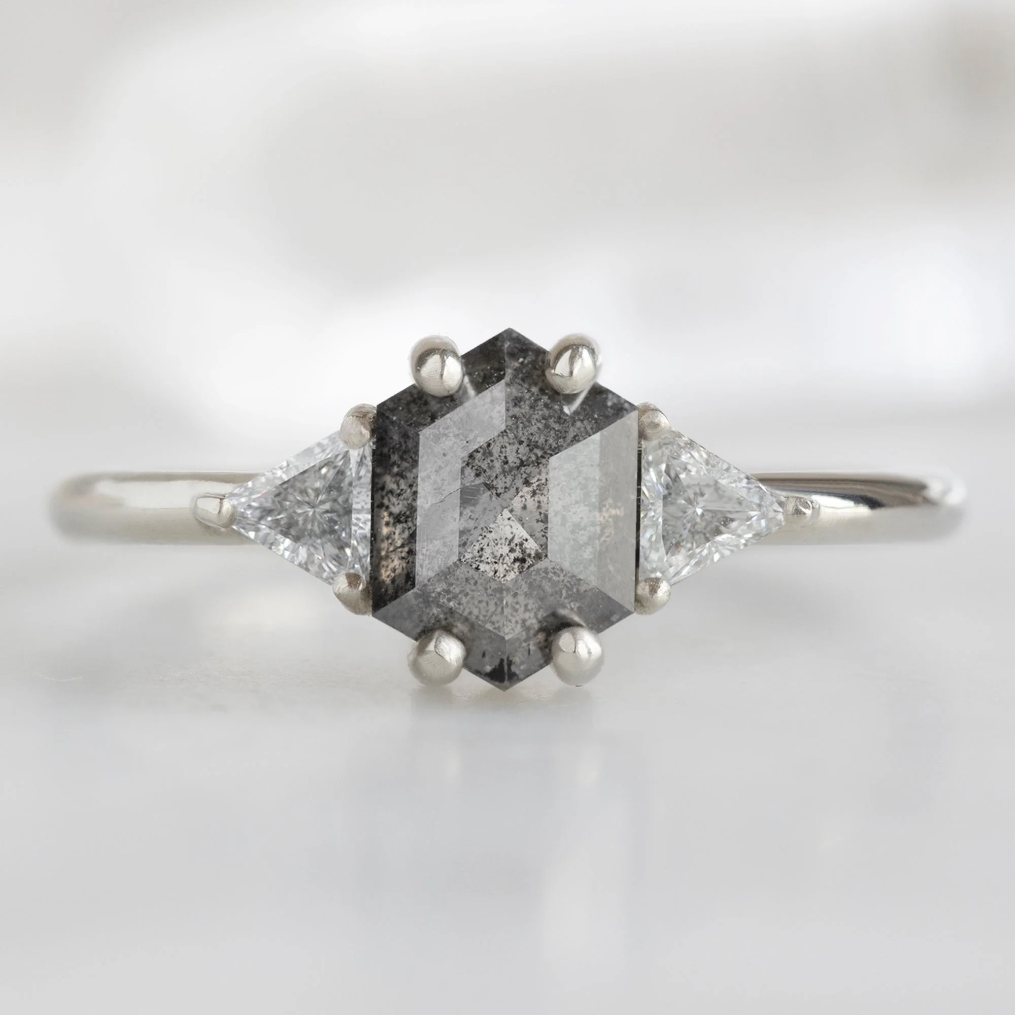 Design Your Own Custom | Hexagon Diamond Engagement Ring - Image 8