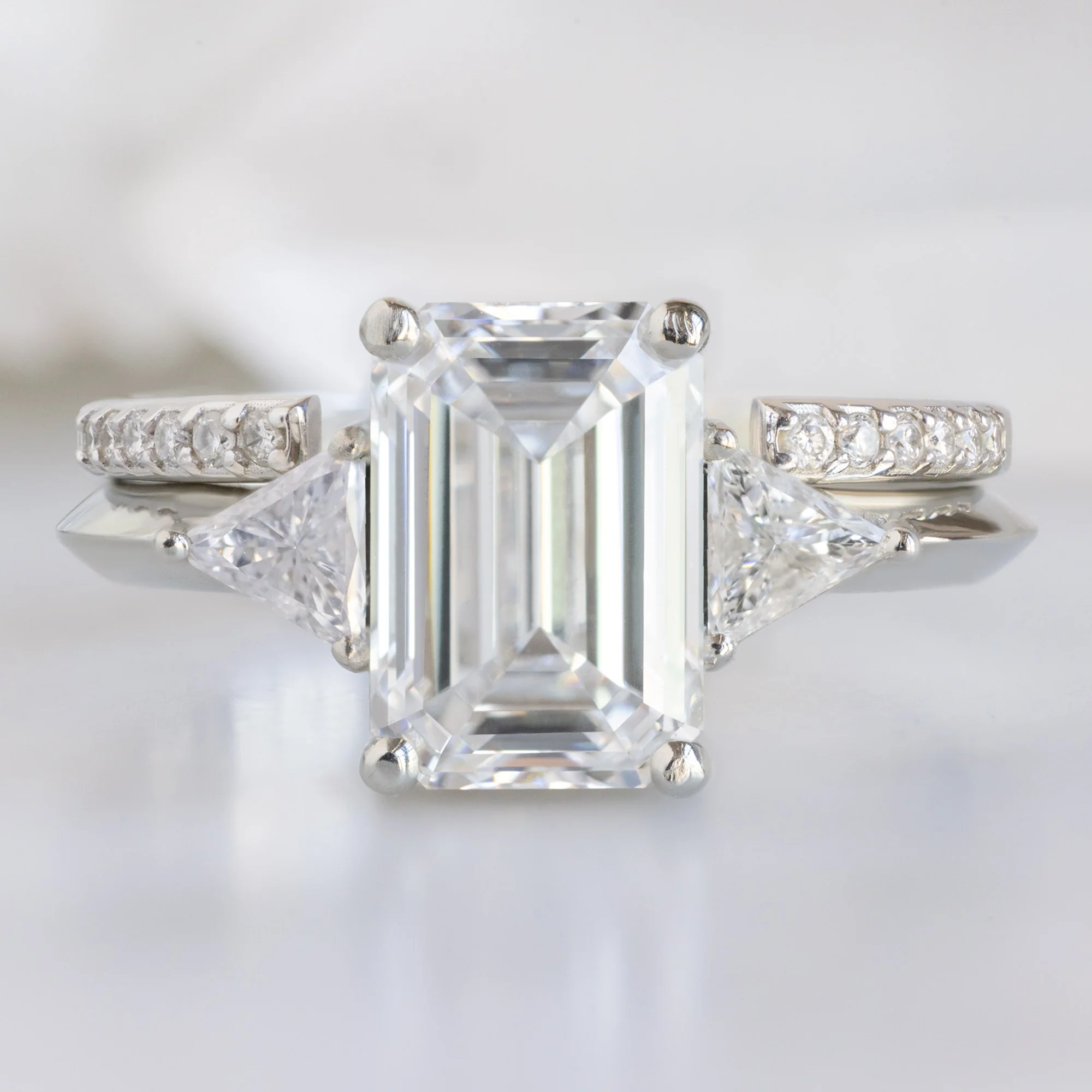 The Jade Ring | Build Your Own Emerald Cut White Diamond Engagement Ring - Image 3