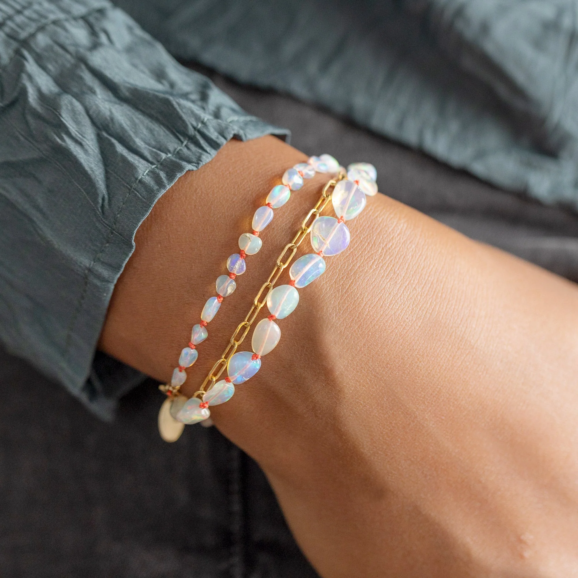 The Knotted Opal Bracelet | Yellow Gold - Image 3