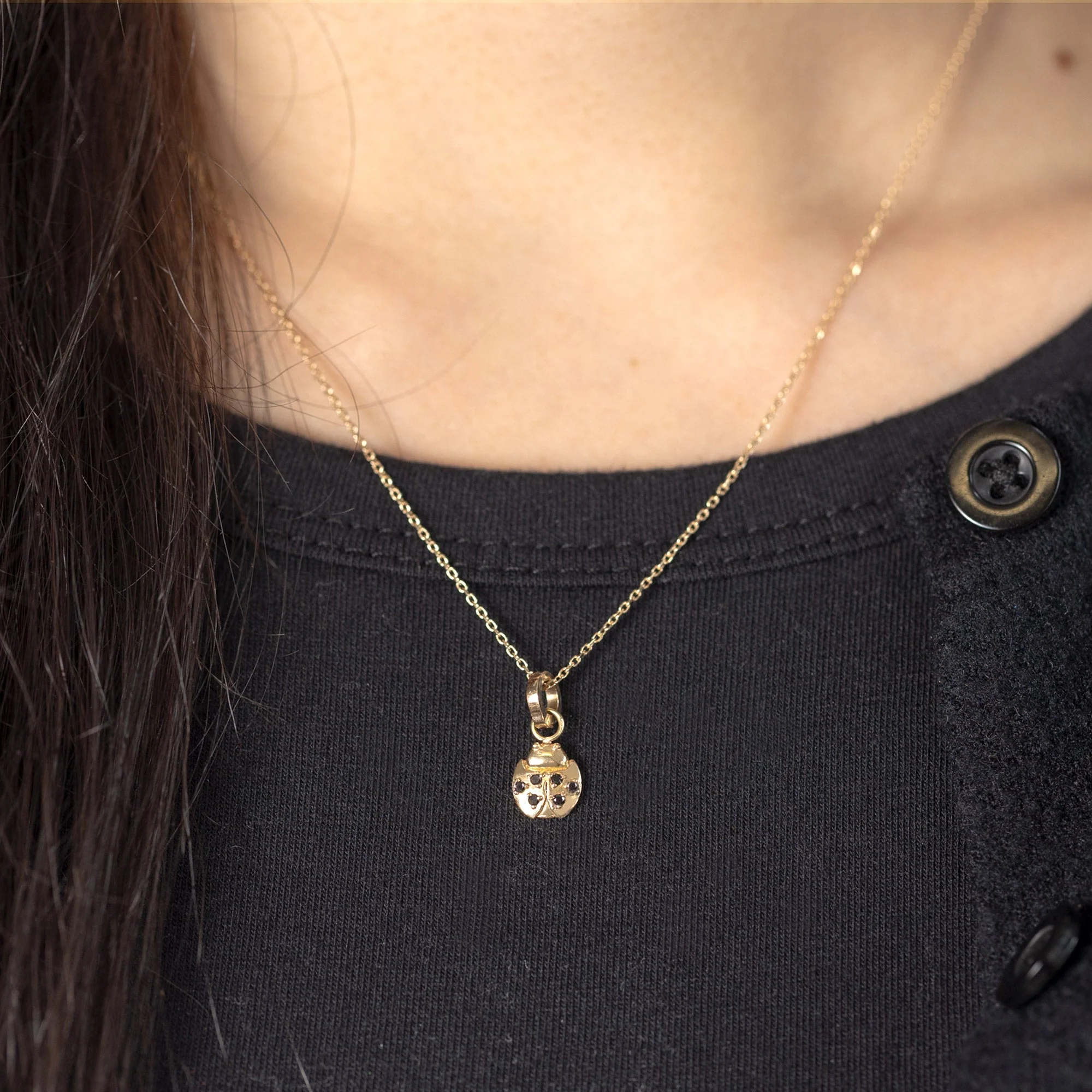 The Ladybug Charm | Yellow Gold - Image 3