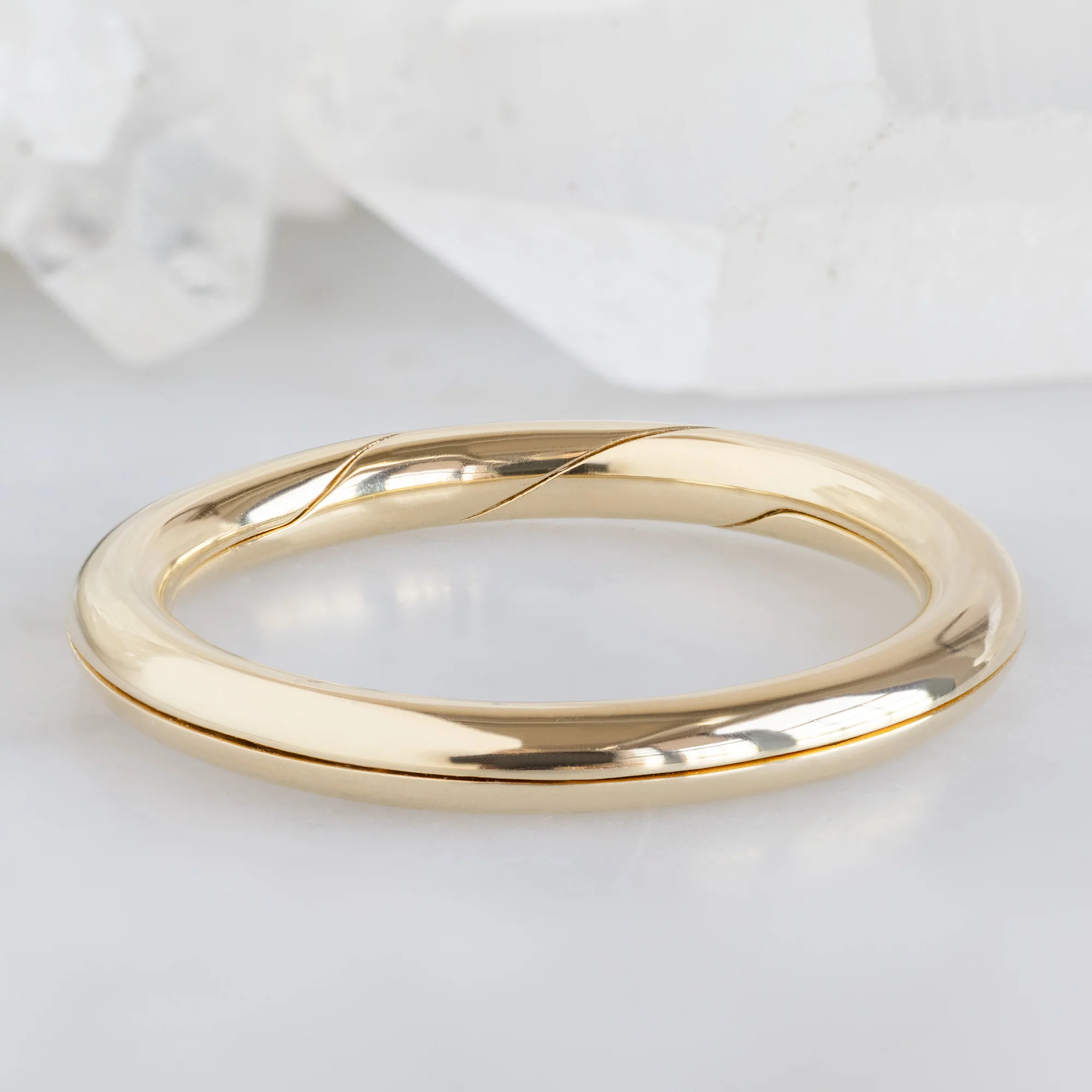 The Love Story Ring with a Sapphire | Yellow Gold - Image 2
