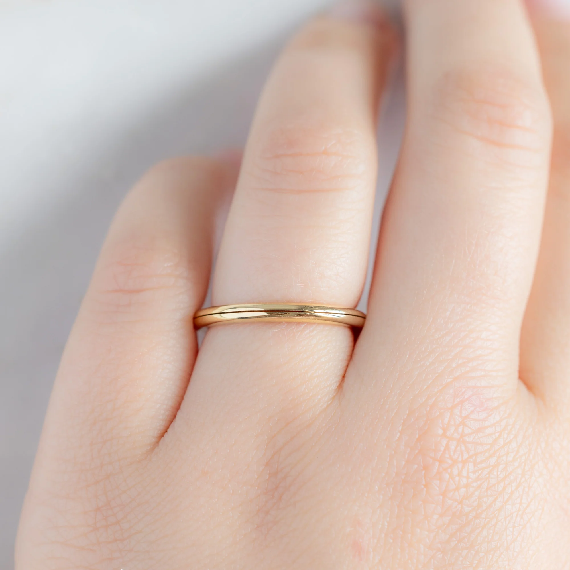The Love Story Ring with a Sapphire | Yellow Gold - Image 6