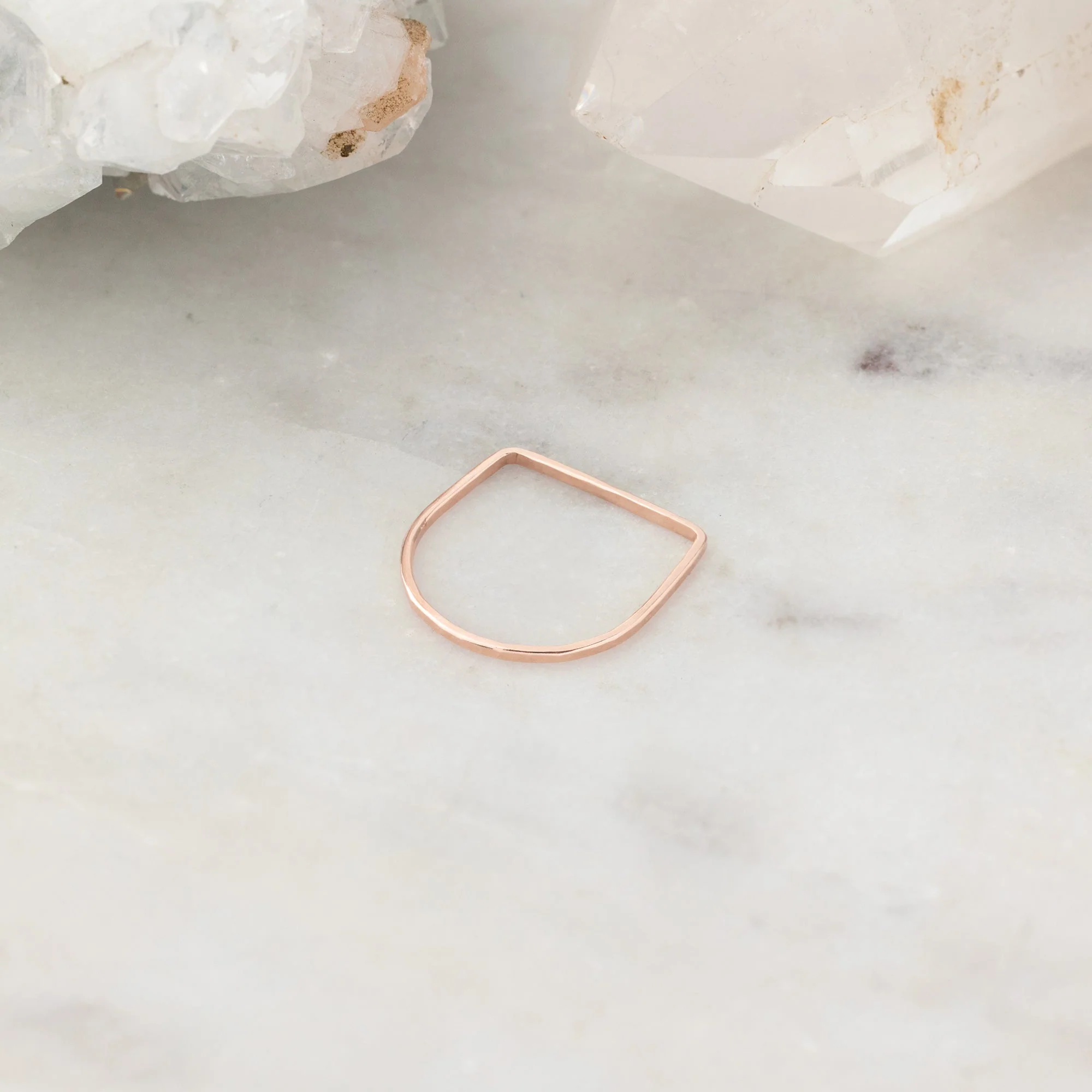The Lune Stacking Ring | Yellow, Rose or Sterling Silver - Image 4