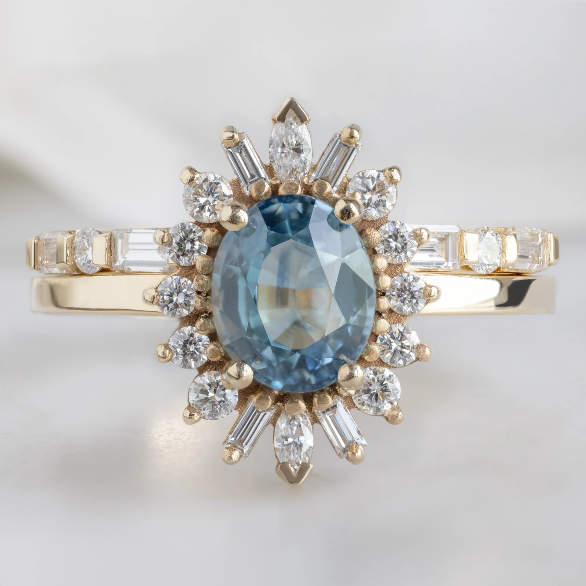 The Luxe Baguette White Diamond Eternity Band | Yellow, Rose or White Gold - Image 3