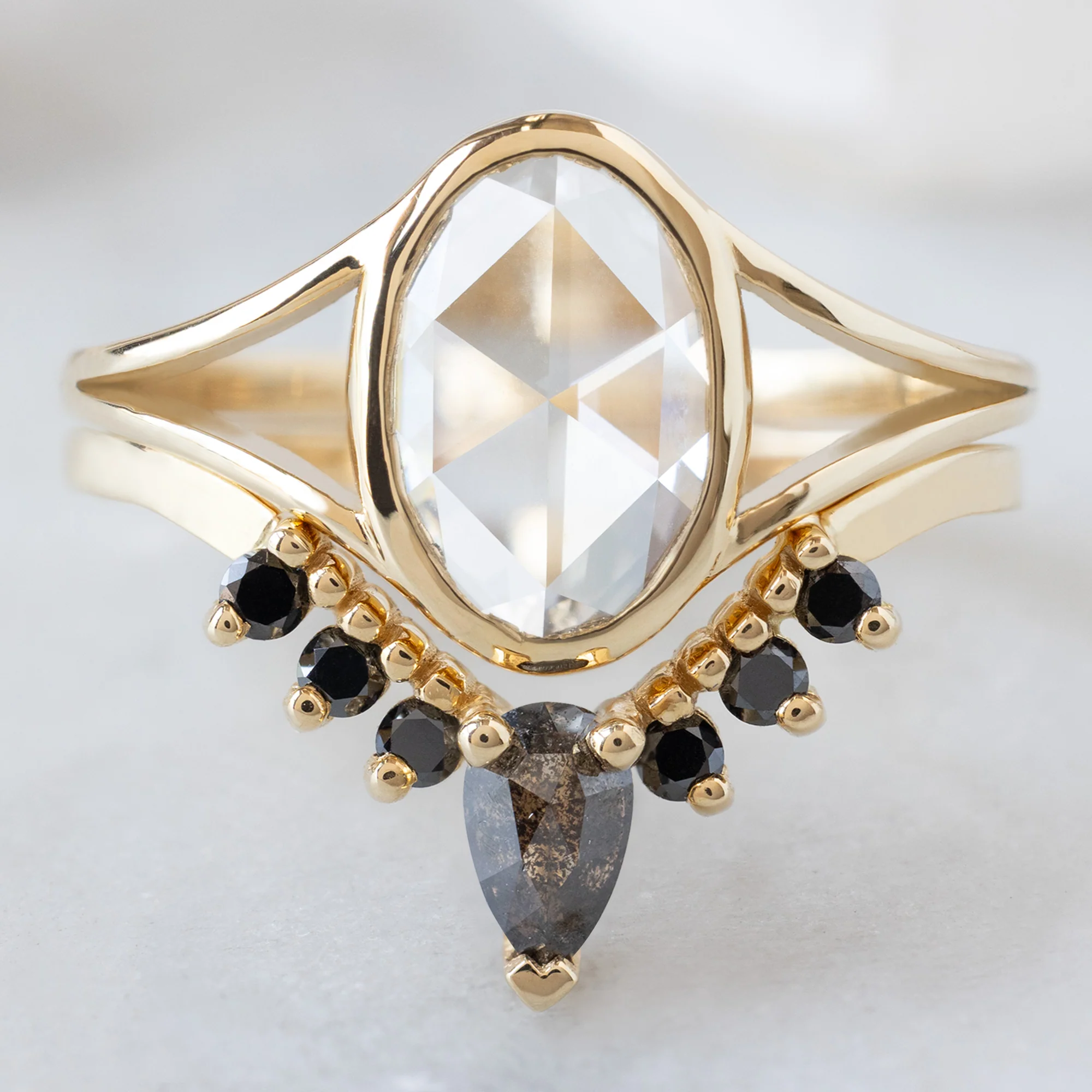 The Magnolia Ring | 1.26ct Oval Lab Grown White Diamond in 14K Yellow Gold - Image 3