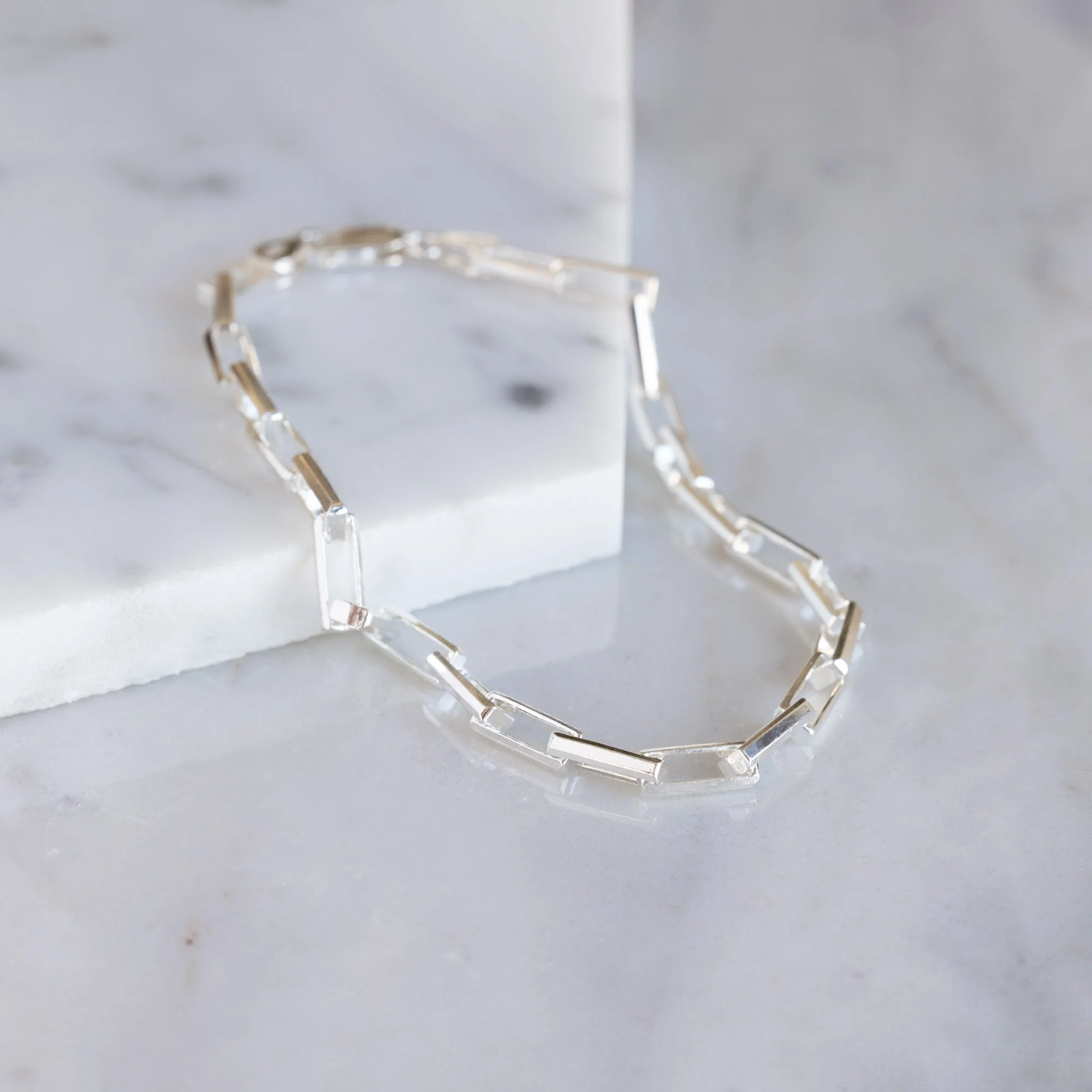 The Men's Drawn Cable Chain Bracelet | Sterling Silver - Image 4