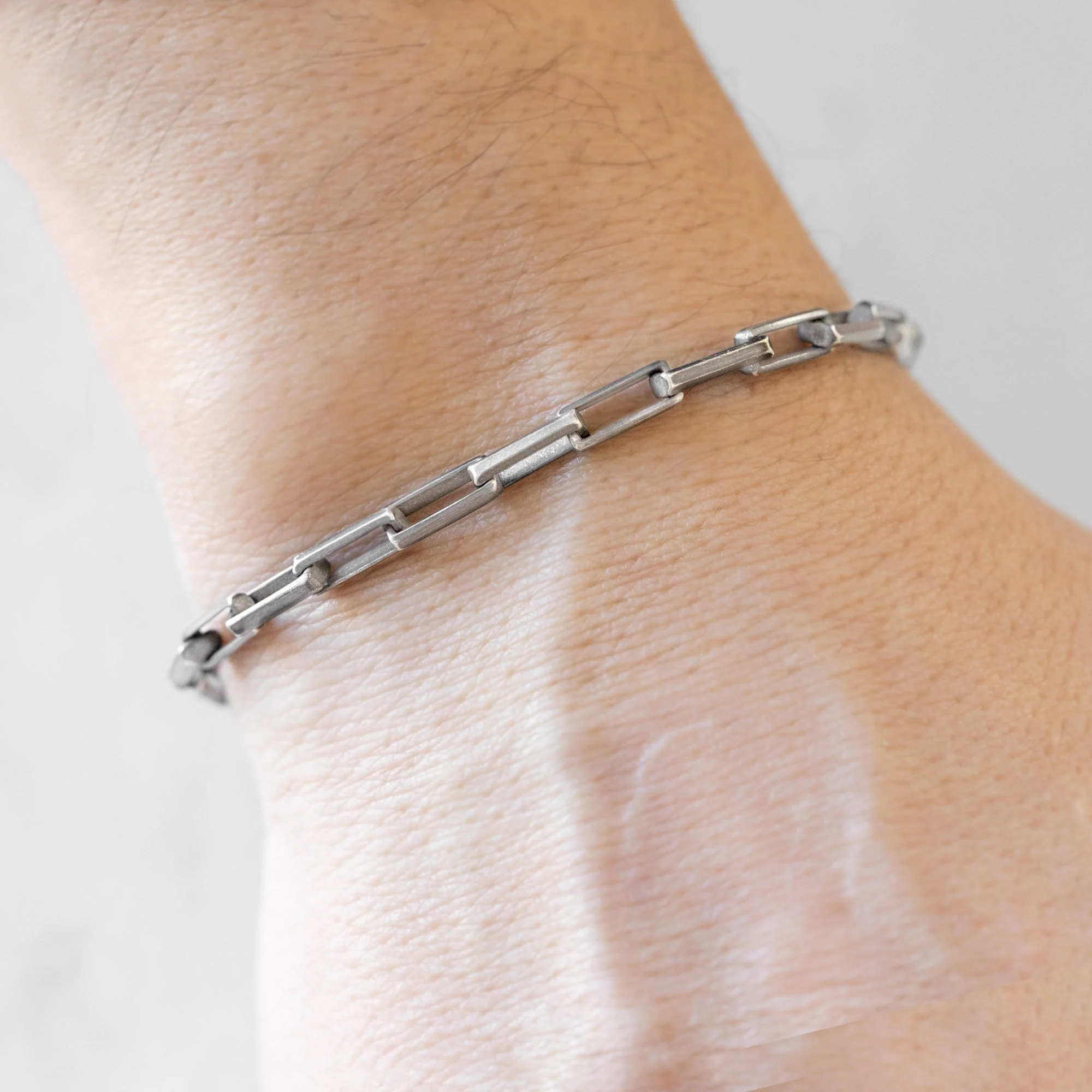 The Men's Drawn Cable Chain Bracelet | Sterling Silver - Image 5