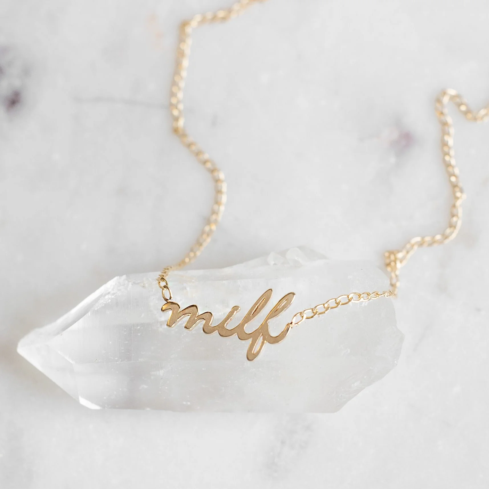 The Milf Necklace | Yellow Gold