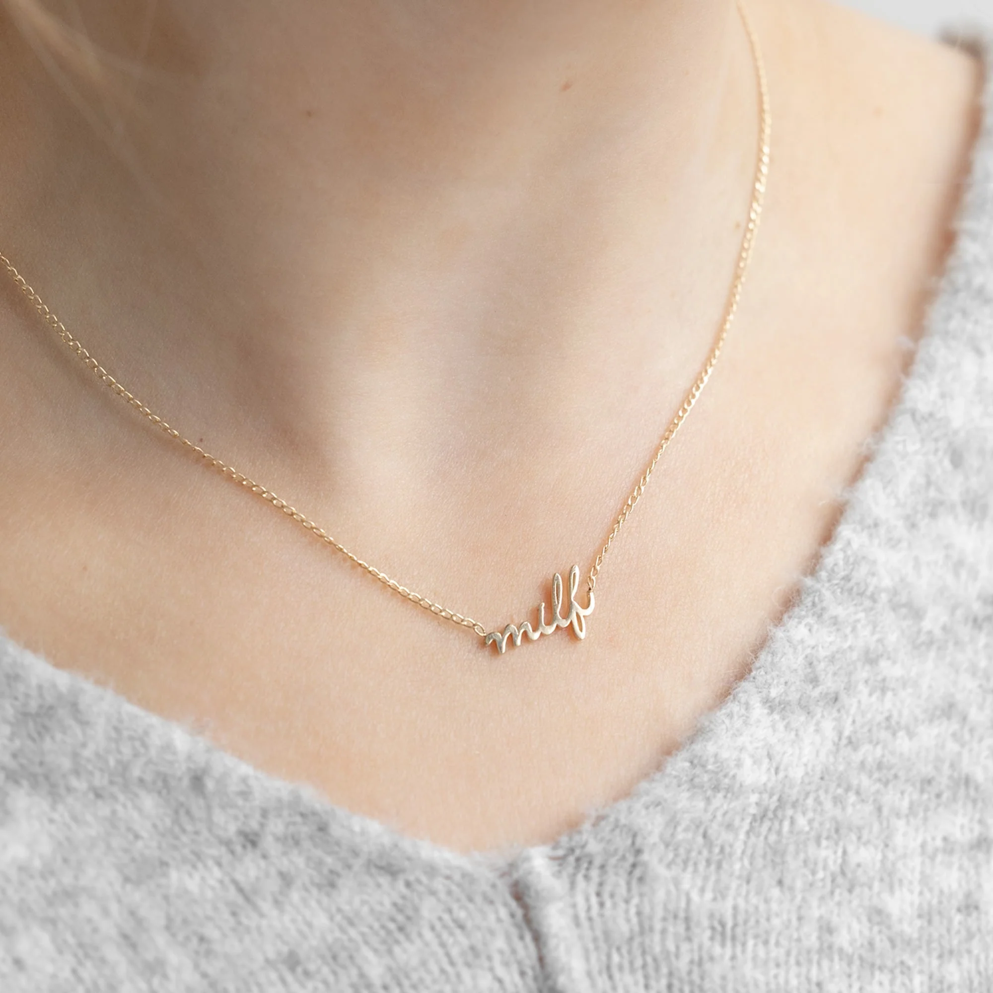 The Milf Necklace | Yellow Gold - Image 2