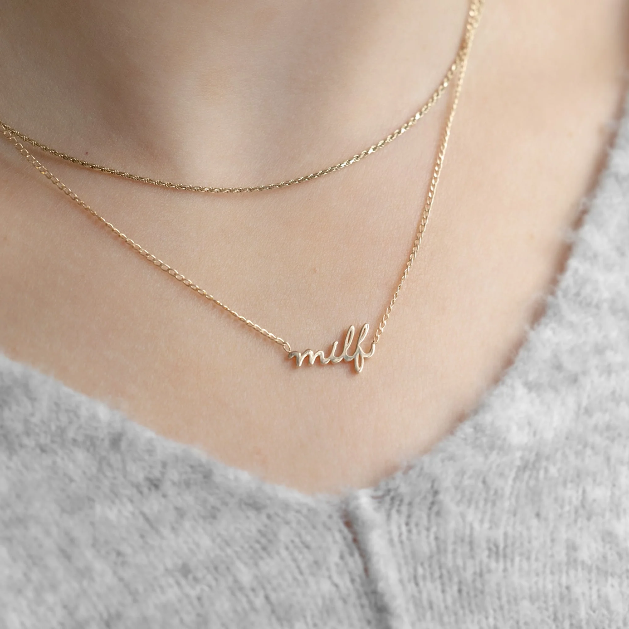 The Milf Necklace | Yellow Gold - Image 3