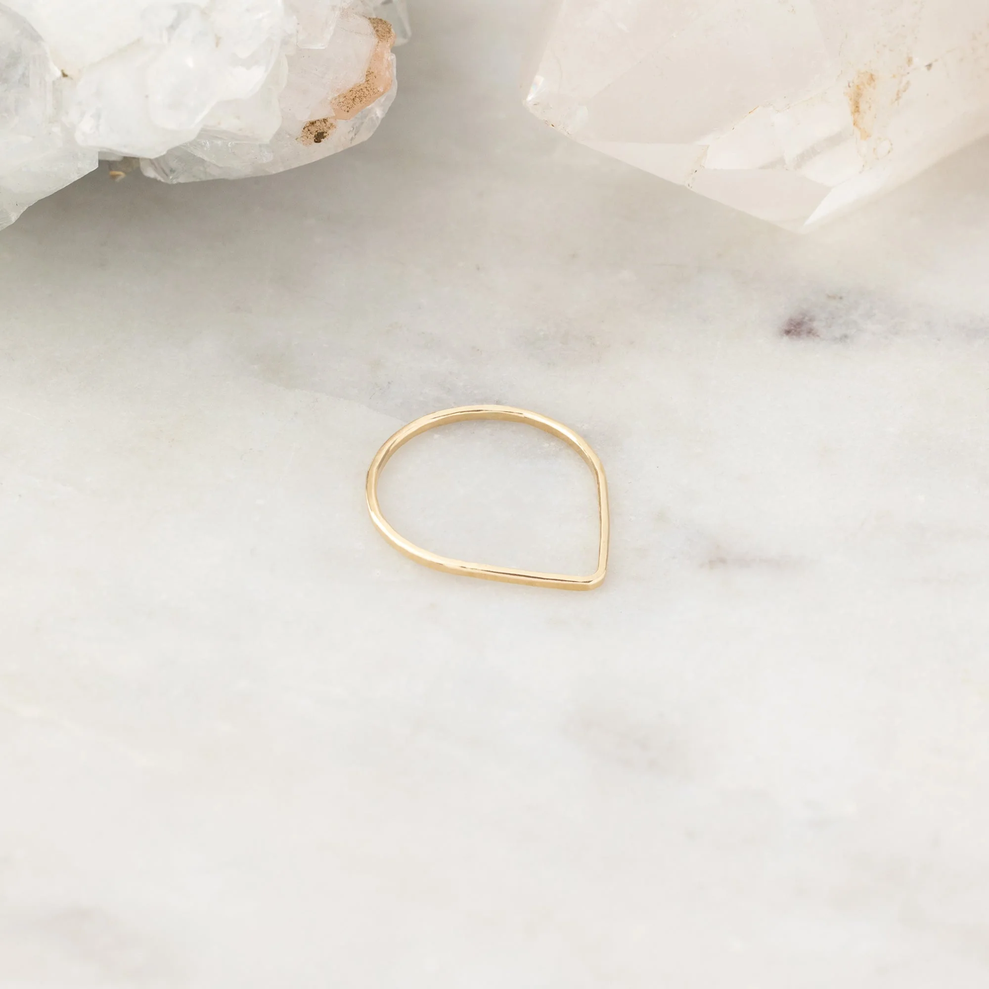 The Peak Stacking Ring | Yellow, Rose or Sterling Silver