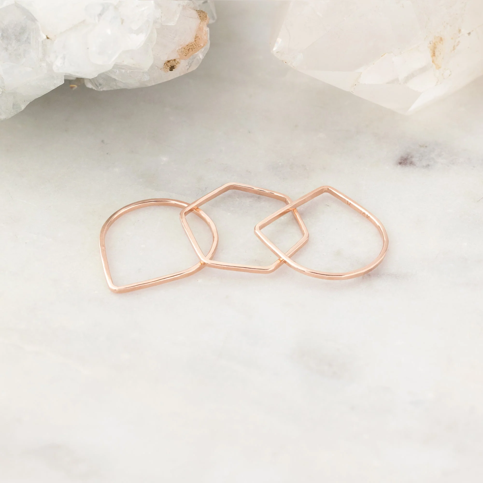 The Peak Stacking Ring | Yellow, Rose or Sterling Silver - Image 6