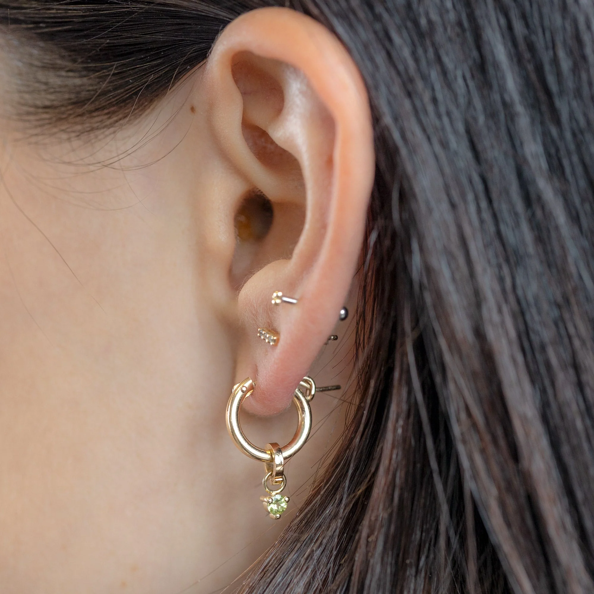 The Peridot Birthstone Charm | Yellow Gold - Image 5