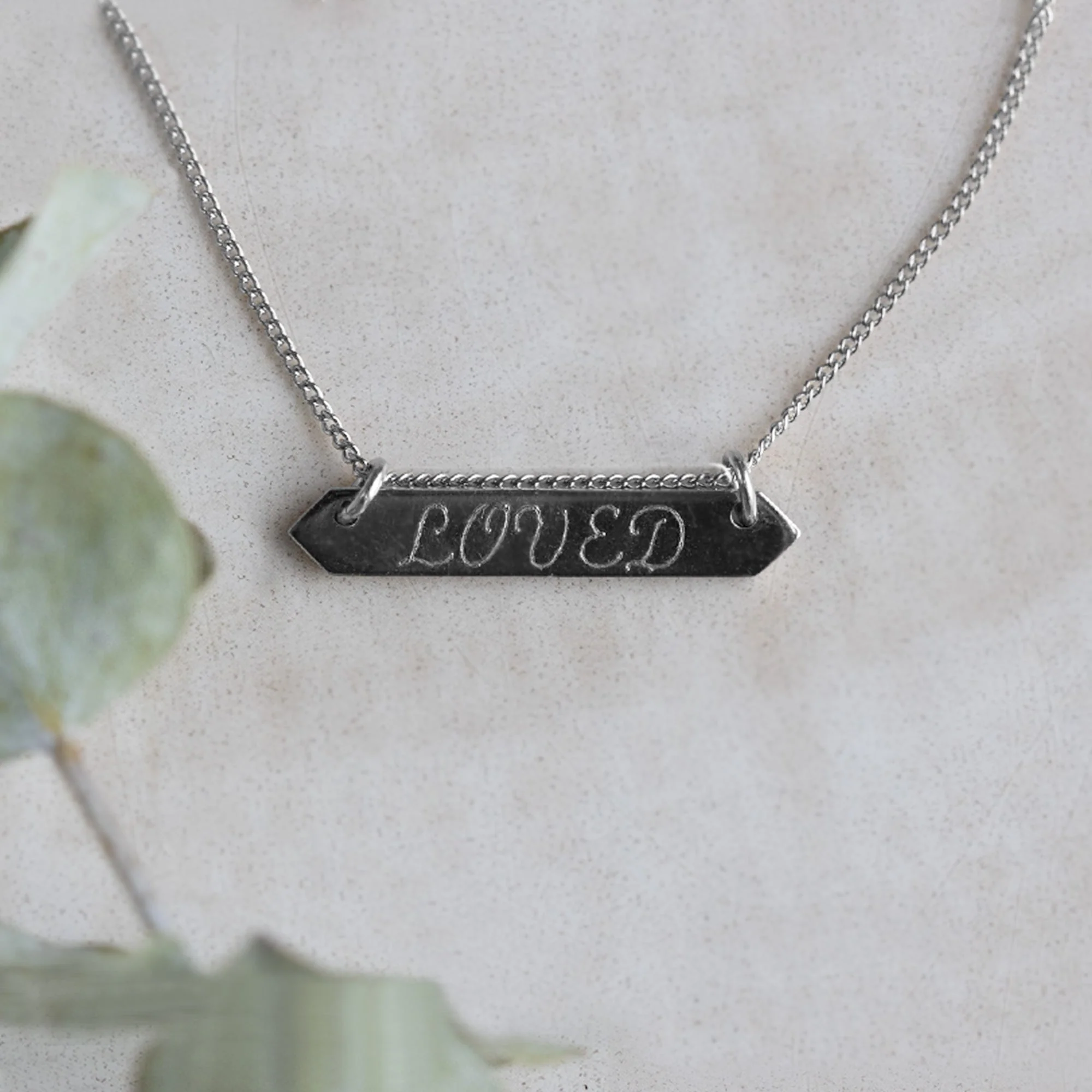 The Personalized Bar Necklace | Yellow Gold or Sterling Silver - Image 5