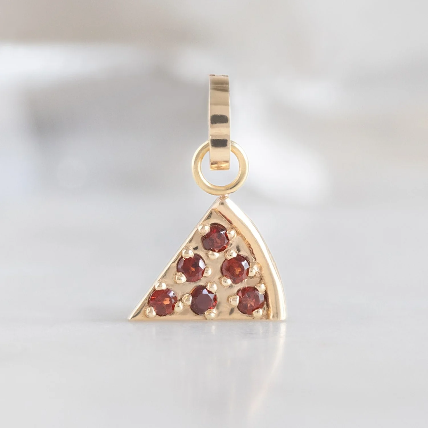 The Pizza Slice Charm | Yellow Gold