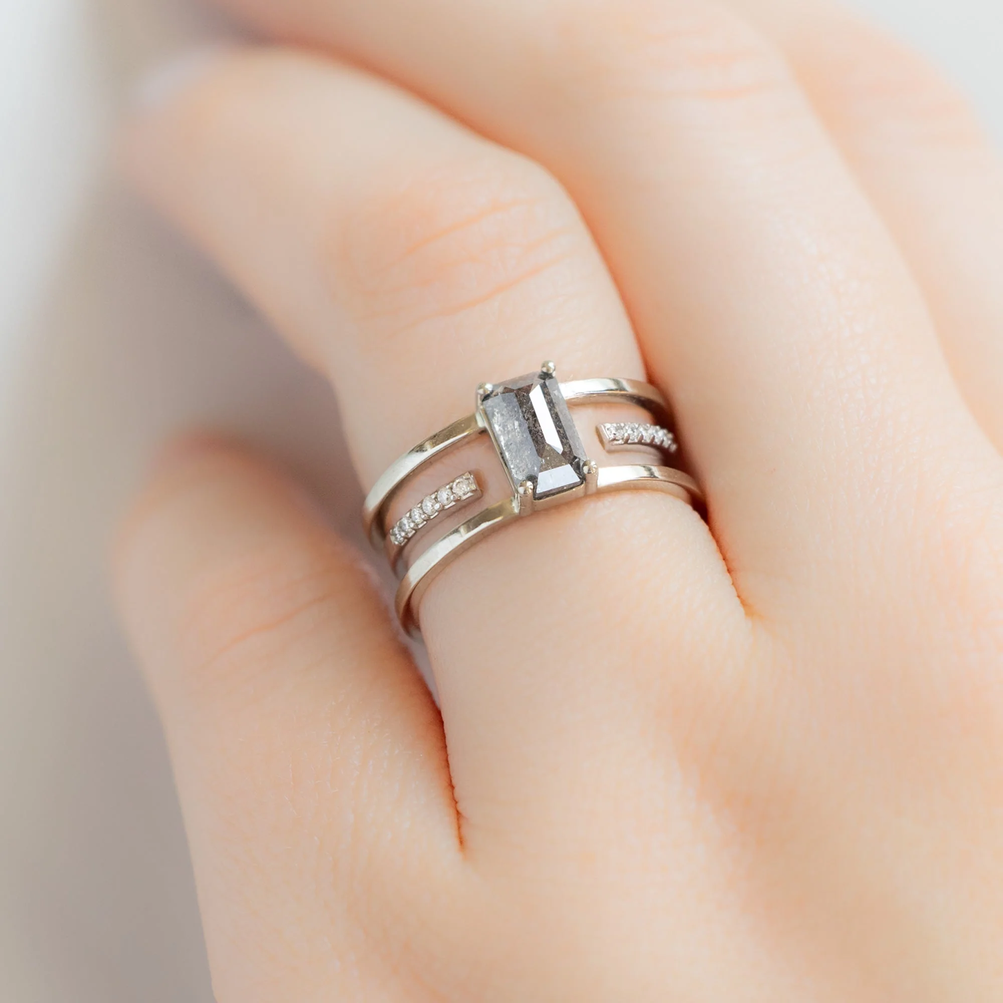 Design Your Own Custom | Emerald-Cut Diamond Engagement Ring - Image 7