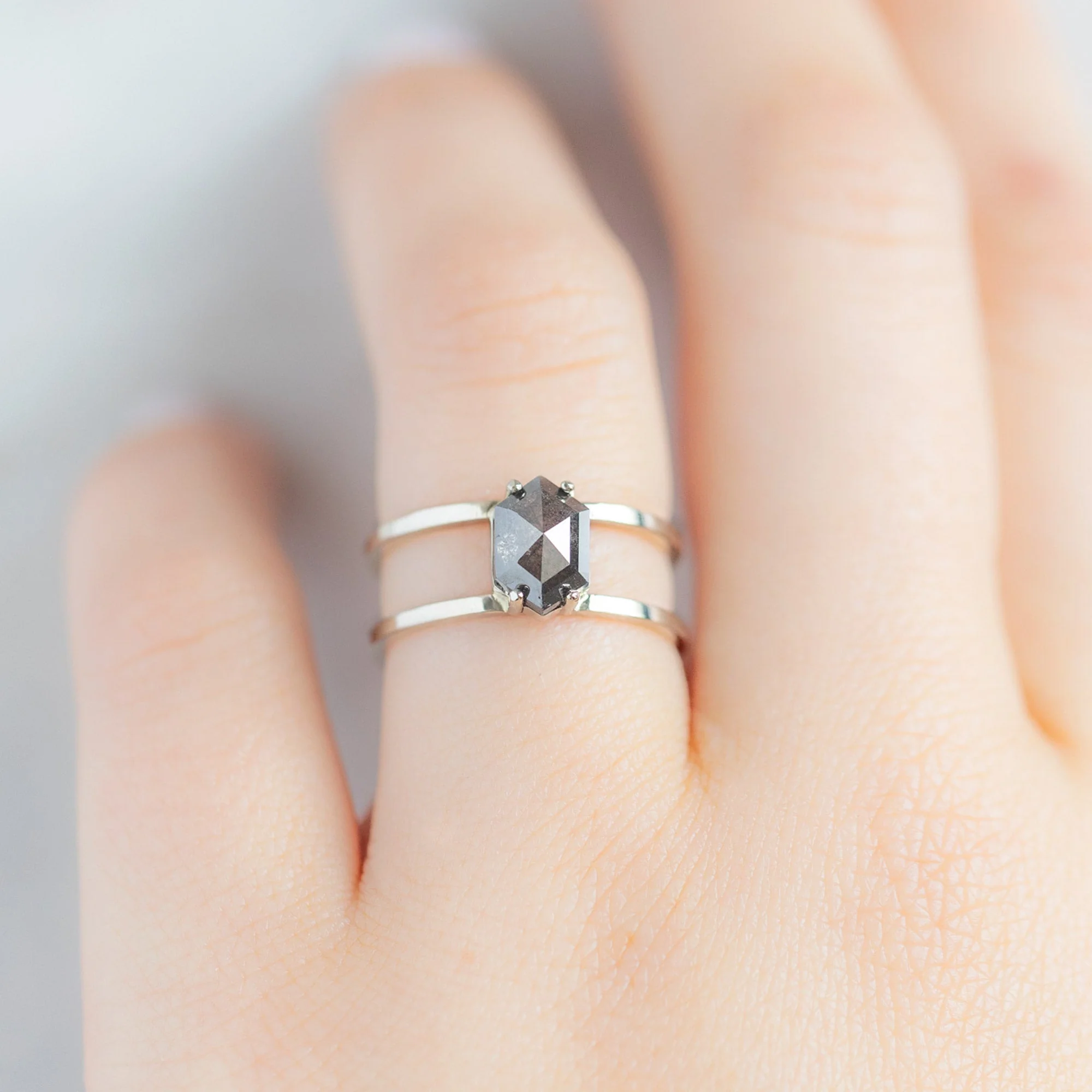 Design Your Own Custom | Hexagon Diamond Engagement Ring - Image 15