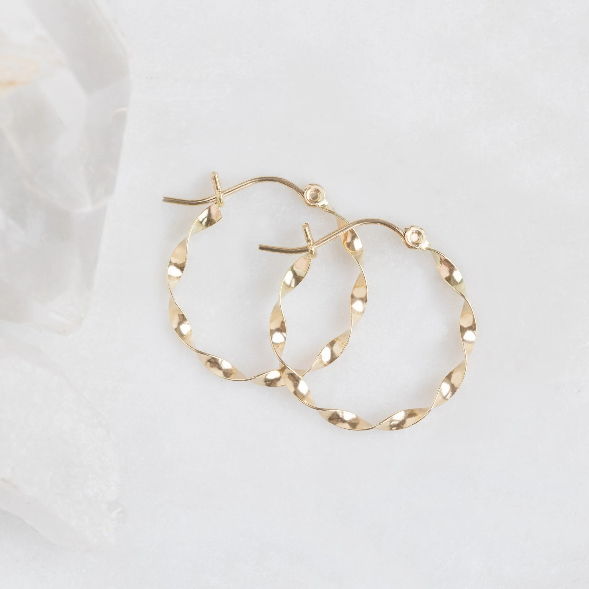 The Ribbon Hoops | Yellow Gold - Image 5