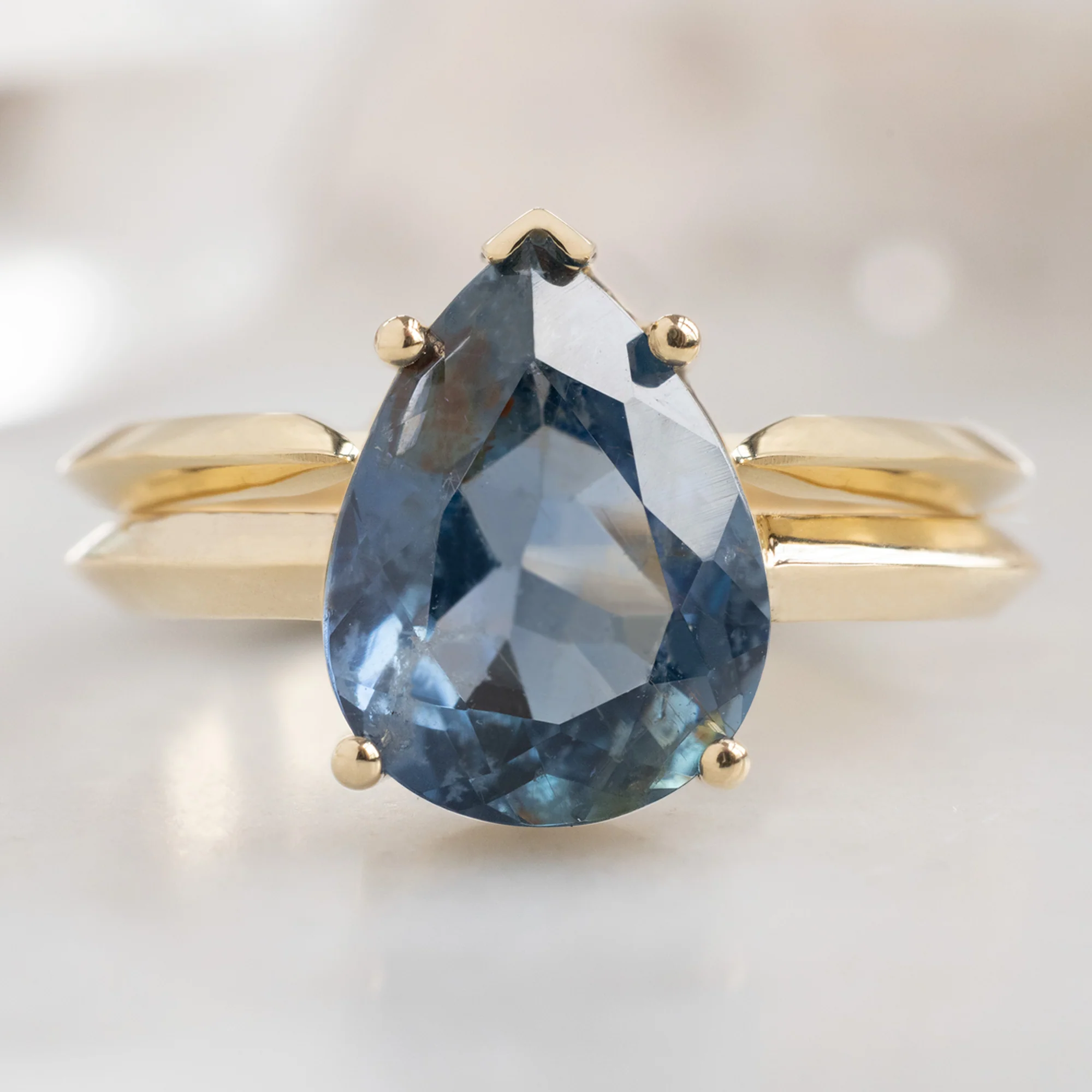 The Sage Ring | Build Your Own Pear Sapphire Engagement Ring - Image 7