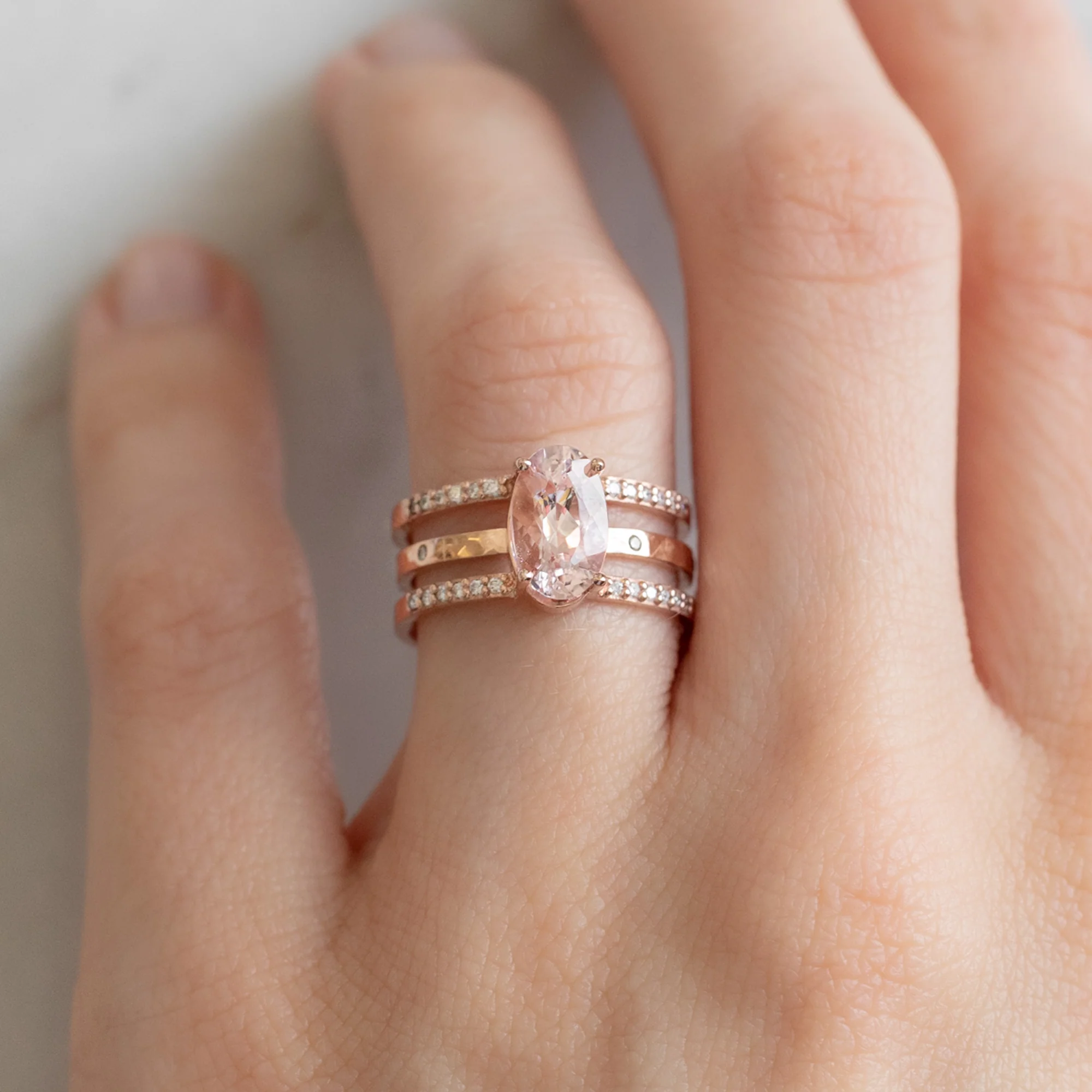 Salt and Pepper Diamond Eternity Band | Yellow, Rose or White Gold - Image 5