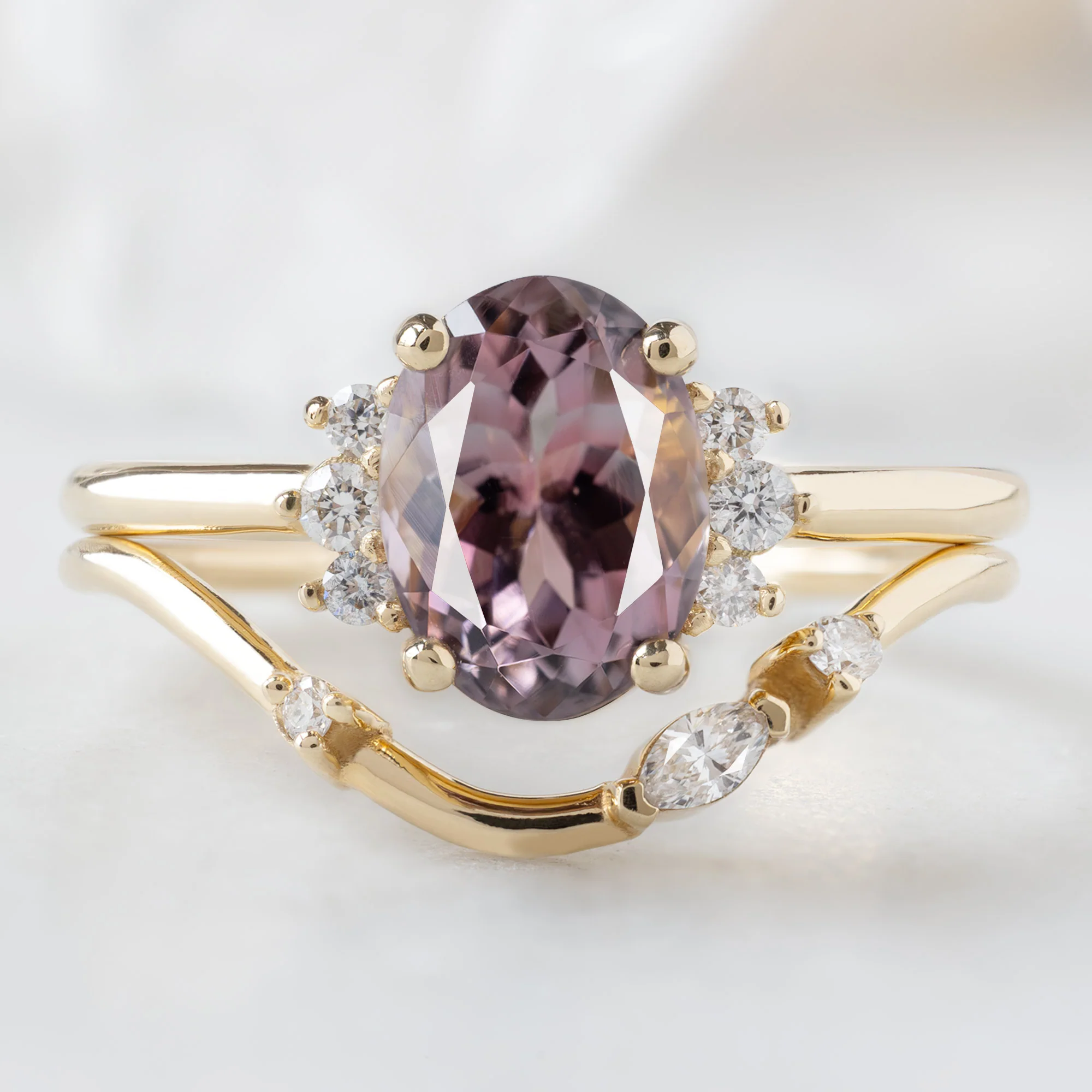 The Sunflower Ring | 1.39ct Oval Tourmaline in 14K Yellow Gold - Image 3