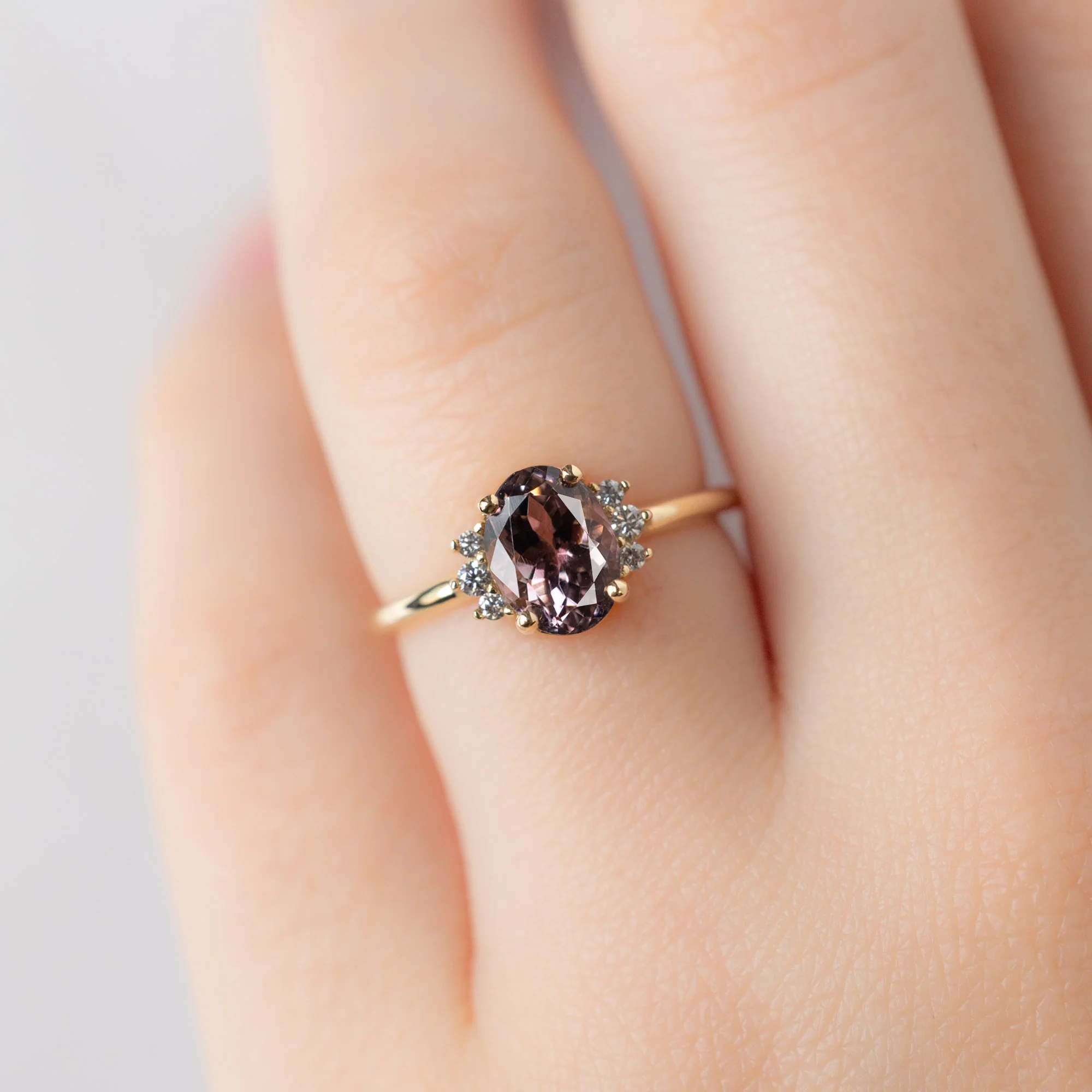 The Sunflower Ring | 1.39ct Oval Tourmaline in 14K Yellow Gold - Image 4