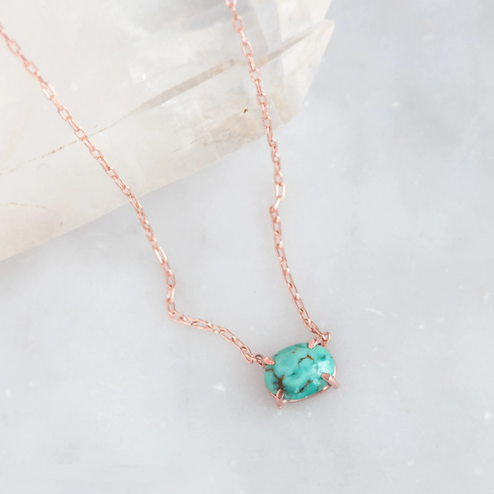 The Turquoise Necklace | Yellow, Rose or Sterling Silver - Image 7