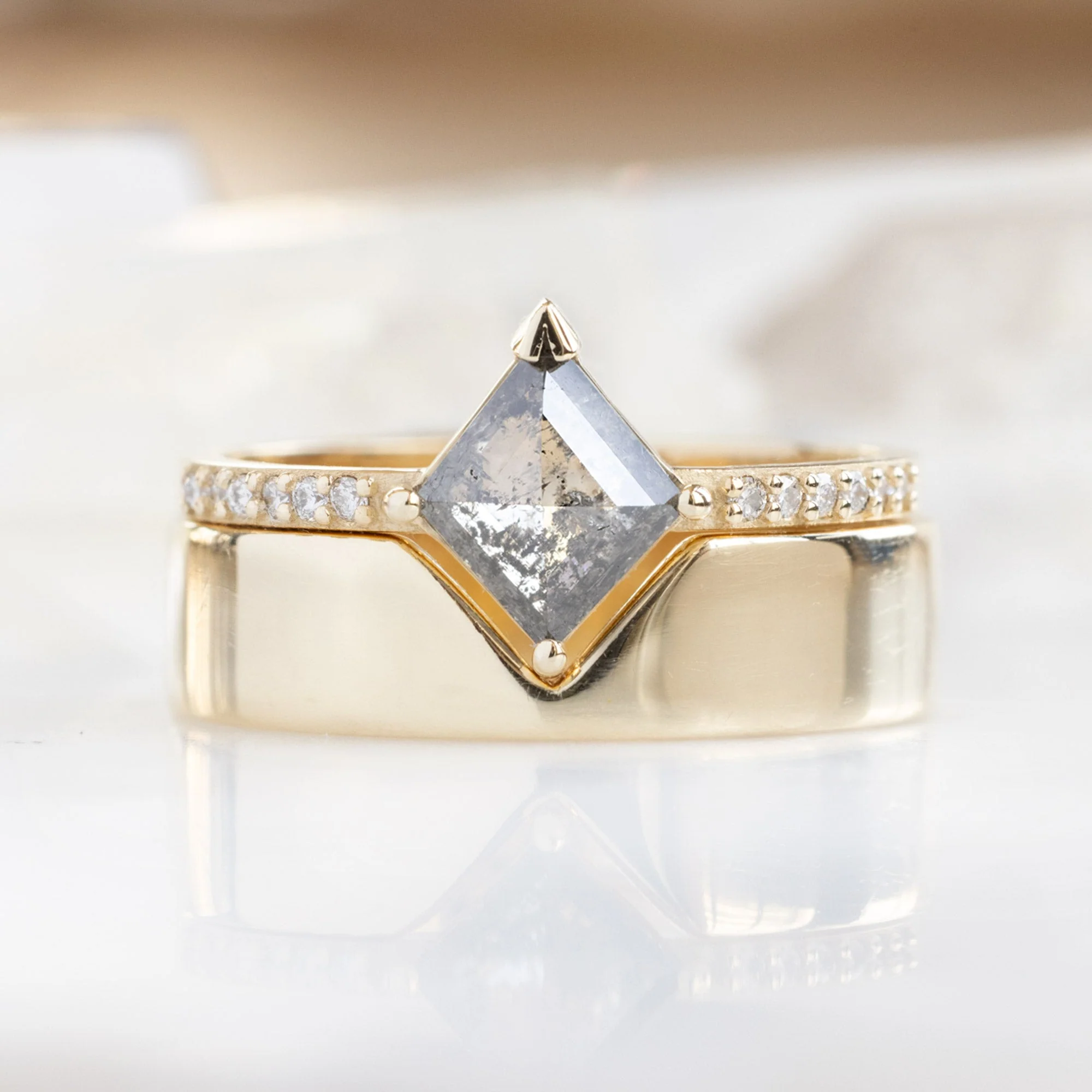 Design Your Own Custom | Kite-Shaped Diamond Engagement Ring - Image 7