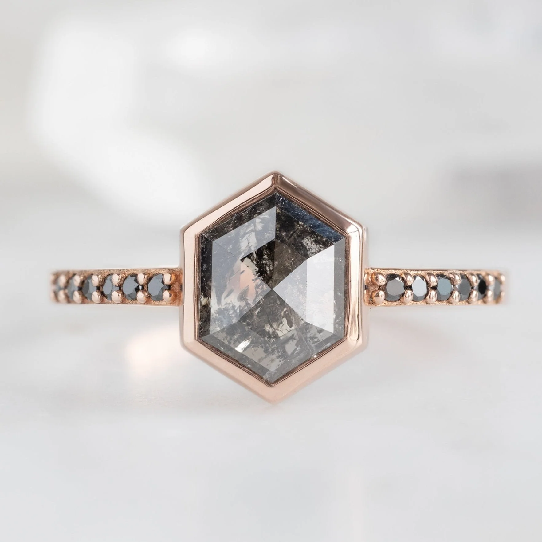 Design Your Own Custom | Hexagon Diamond Engagement Ring - Image 6