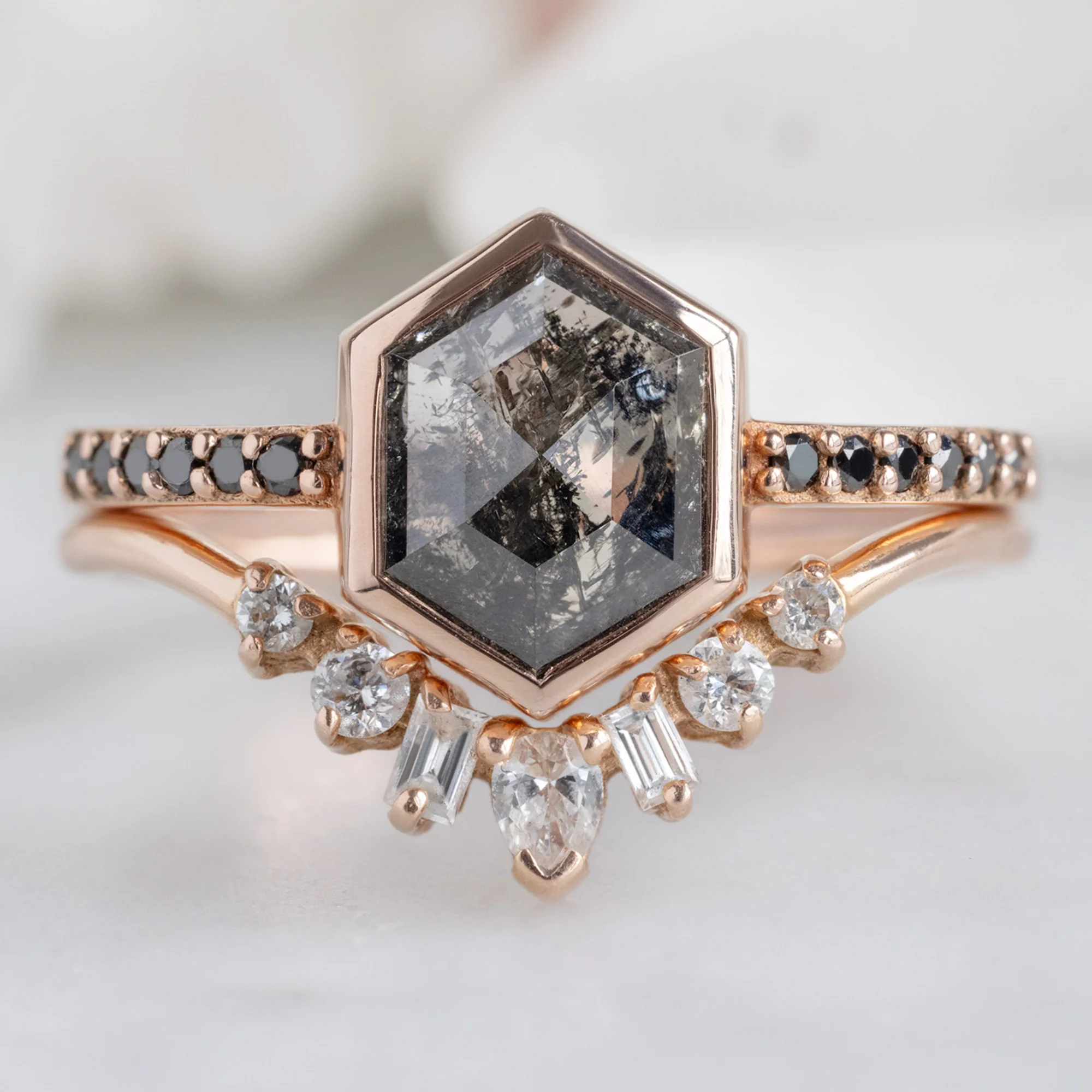 Design Your Own Custom | Hexagon Diamond Engagement Ring - Image 14