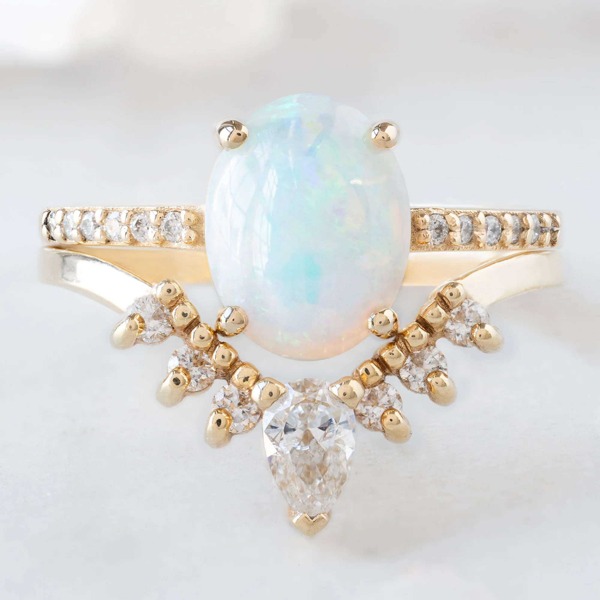 The Willow Ring | Build Your Own Oval Opal Engagement Ring - Image 3