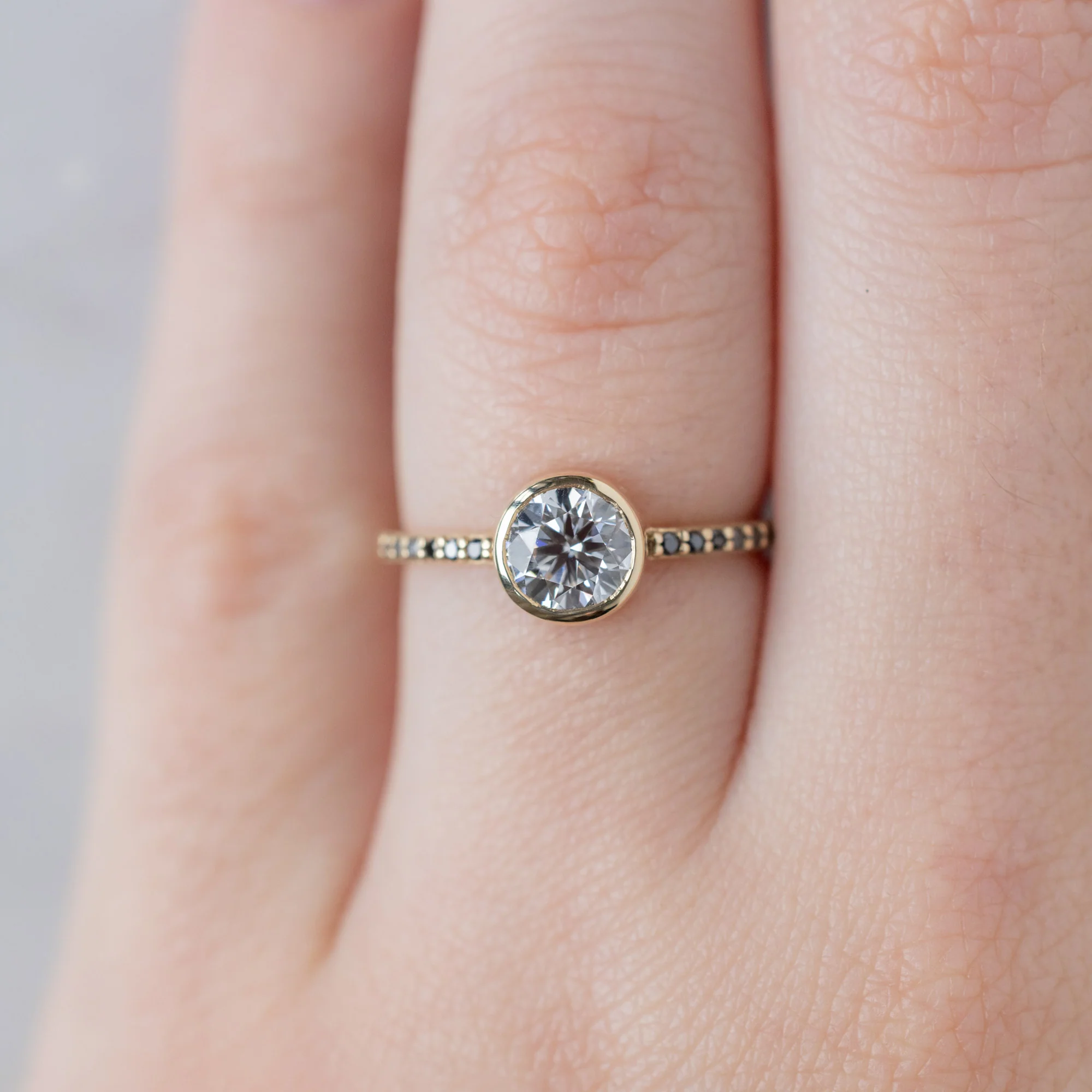 The Willow Ring | Build Your Own Round White Diamond Engagement Ring - Image 4