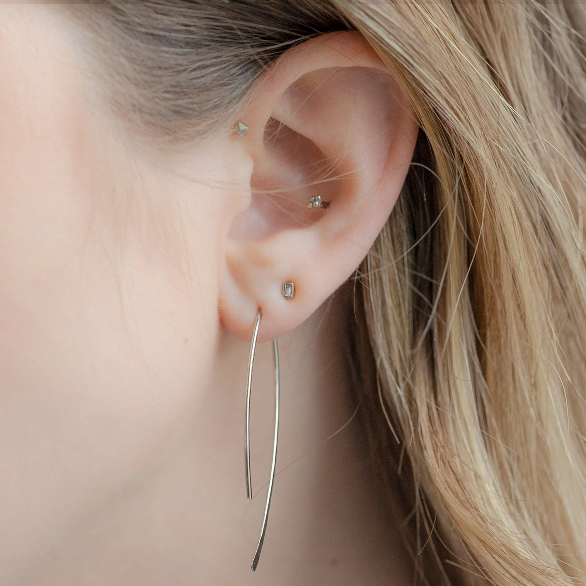 The Wishbone Earrings | Yellow, Rose or Sterling Silver - Image 6