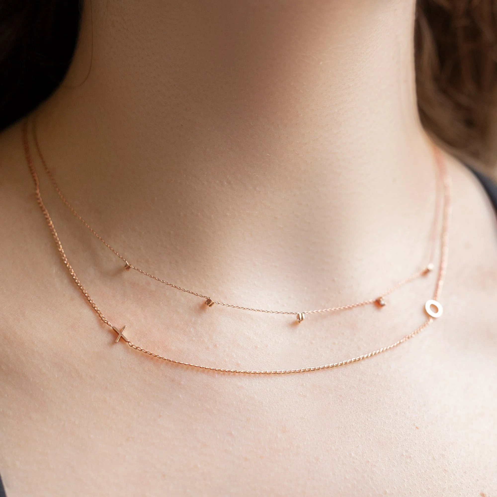 The XO' Necklace | Yellow, Rose or Sterling Silver - Image 3