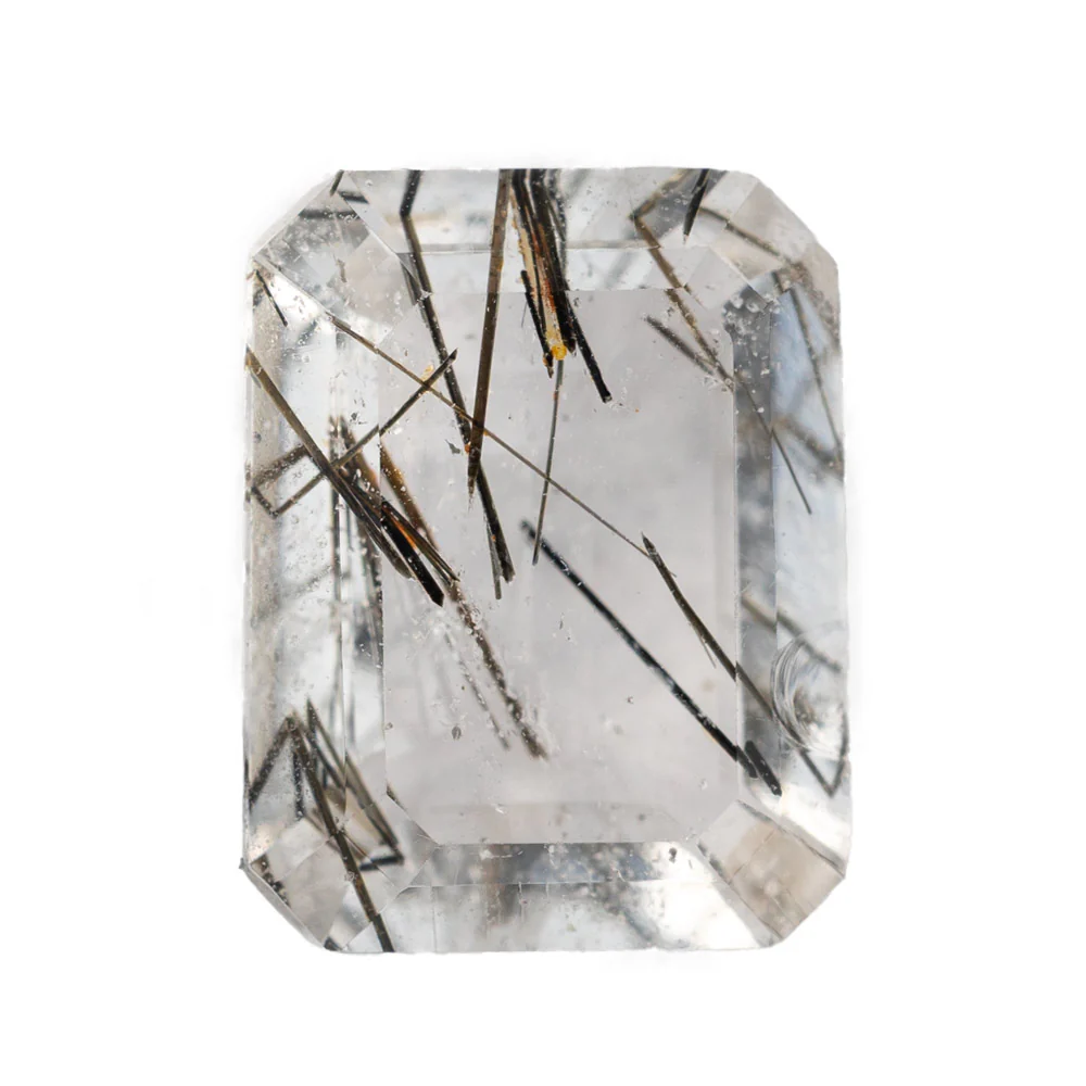 Tourmaline In Quartz - Emerald Cut - Image 3