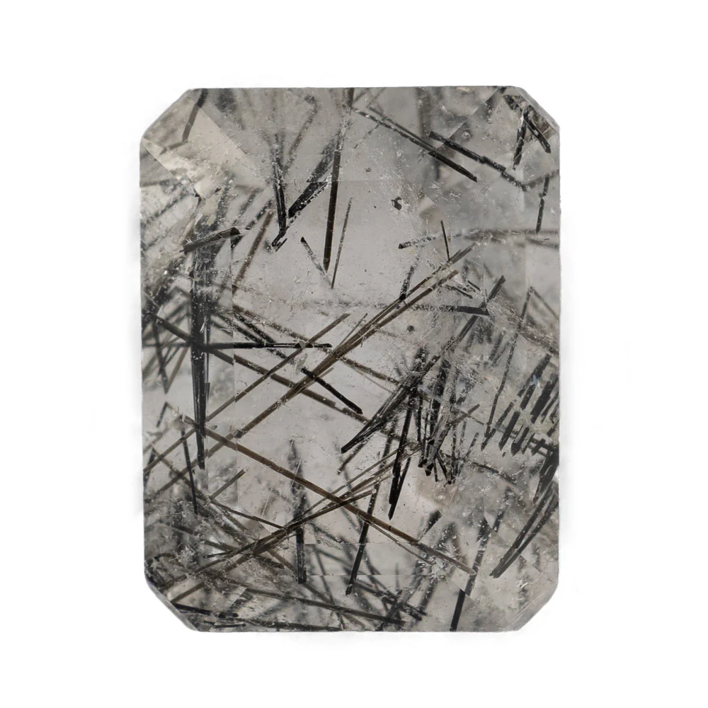 Tourmaline In Quartz - Emerald Cut - Image 5