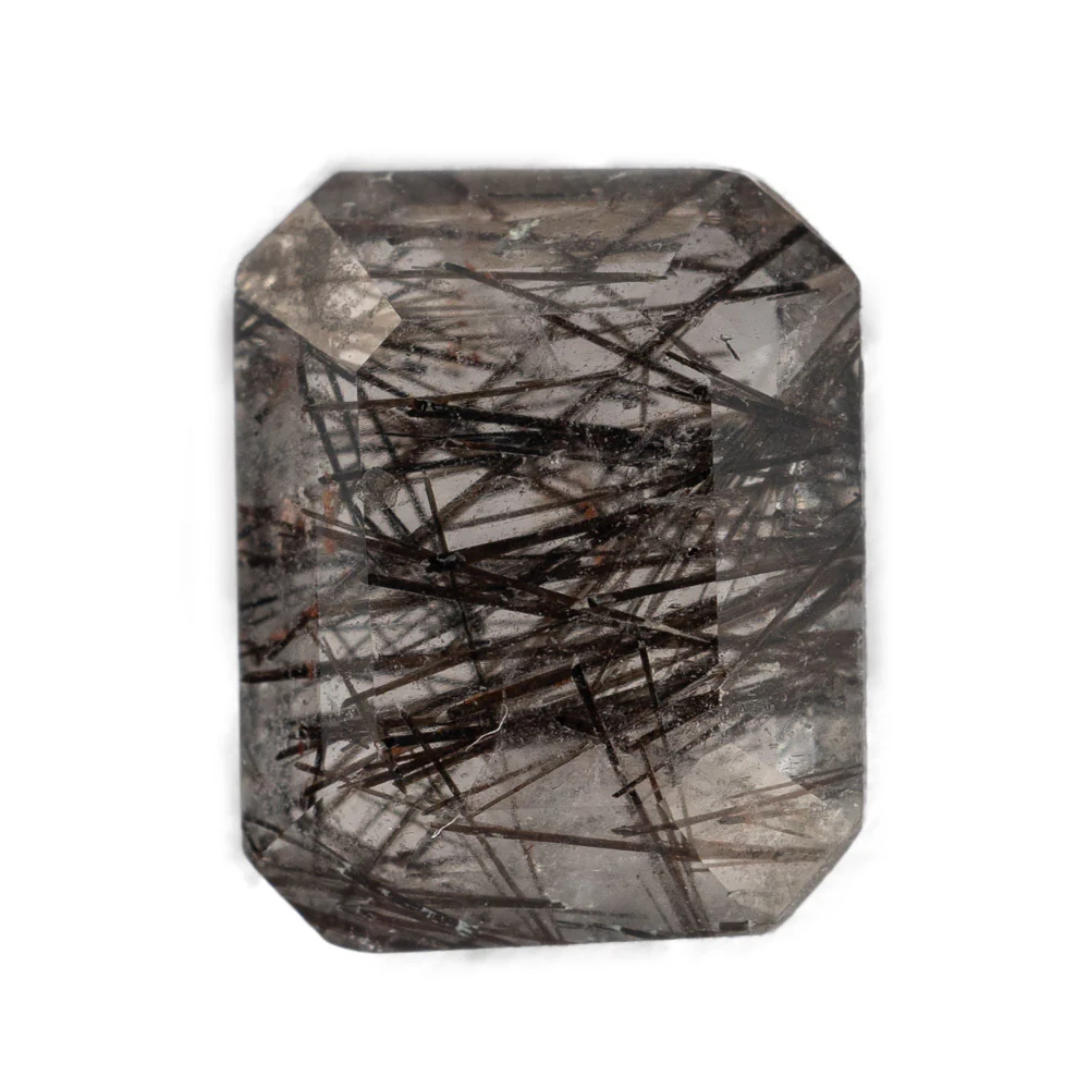 Tourmaline In Quartz - Emerald Cut - Image 6
