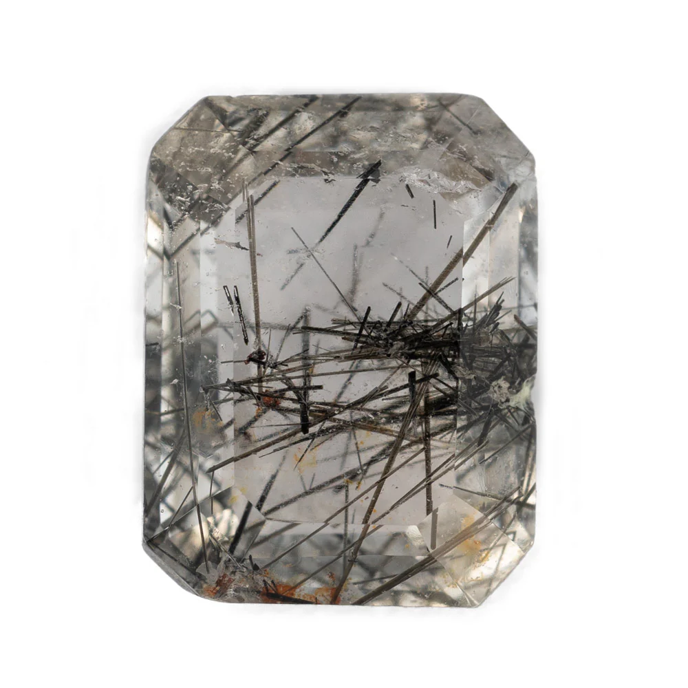 Tourmaline In Quartz - Emerald Cut - Image 9