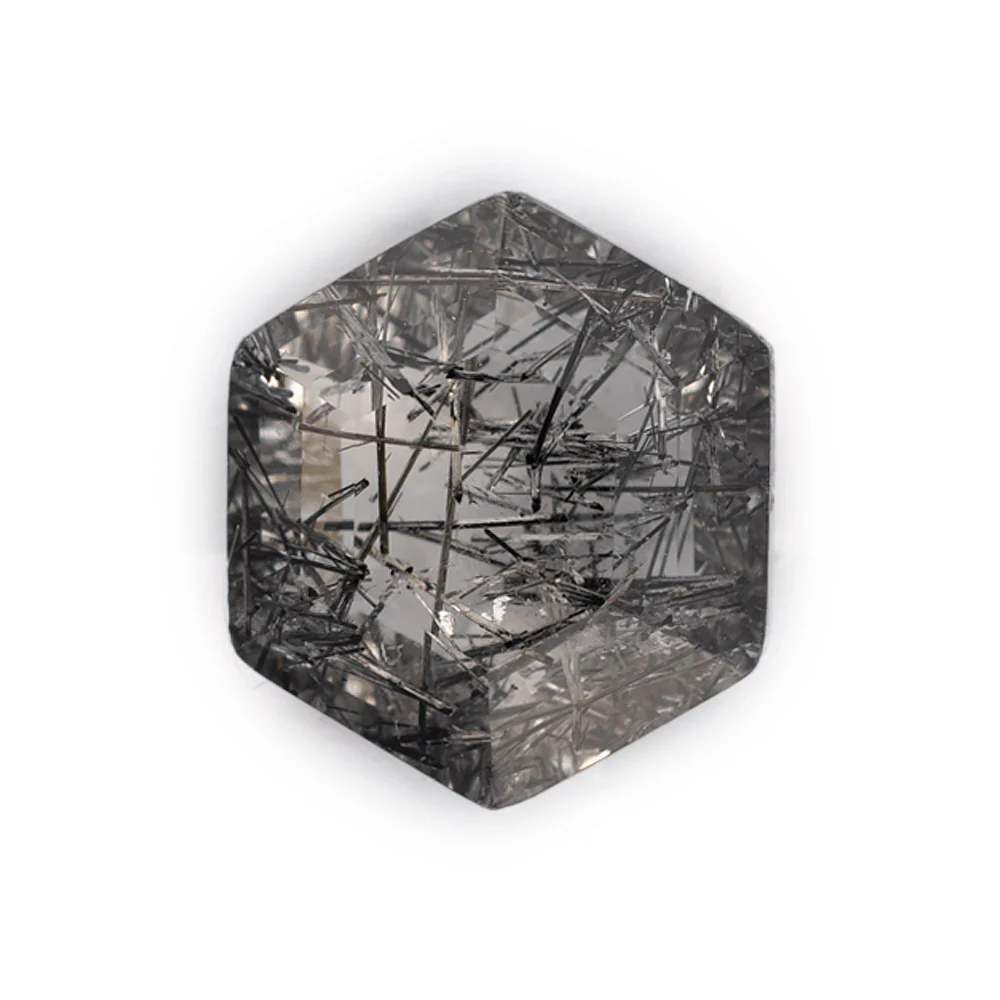 Tourmaline In Quartz - Hexagon - Image 10