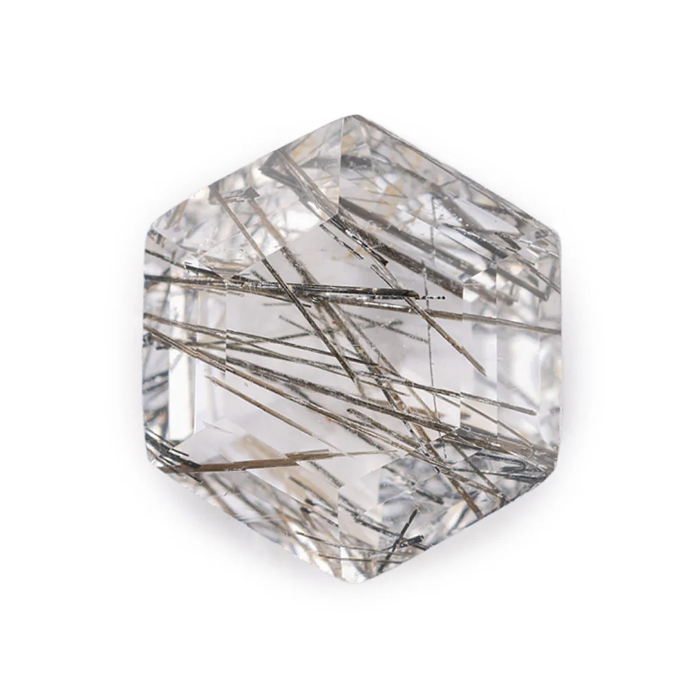 Tourmaline In Quartz - Hexagon - Image 16
