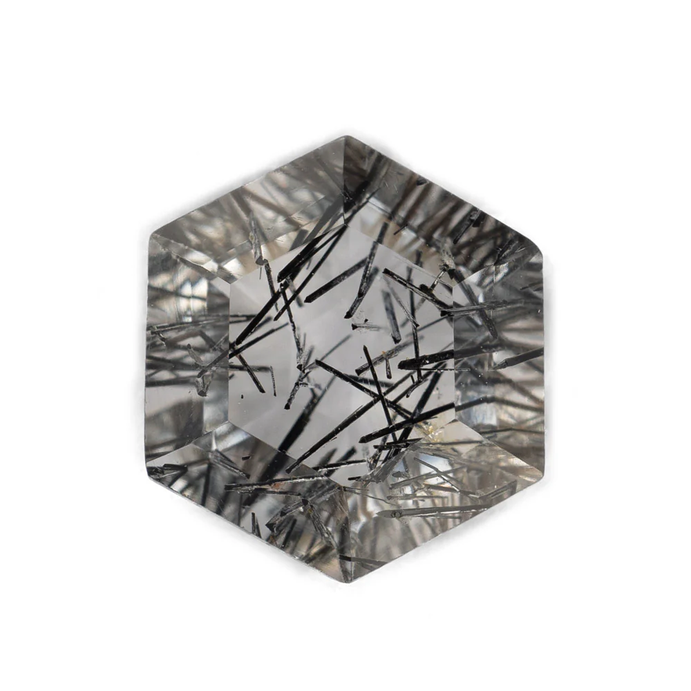 Tourmaline In Quartz - Hexagon - Image 4