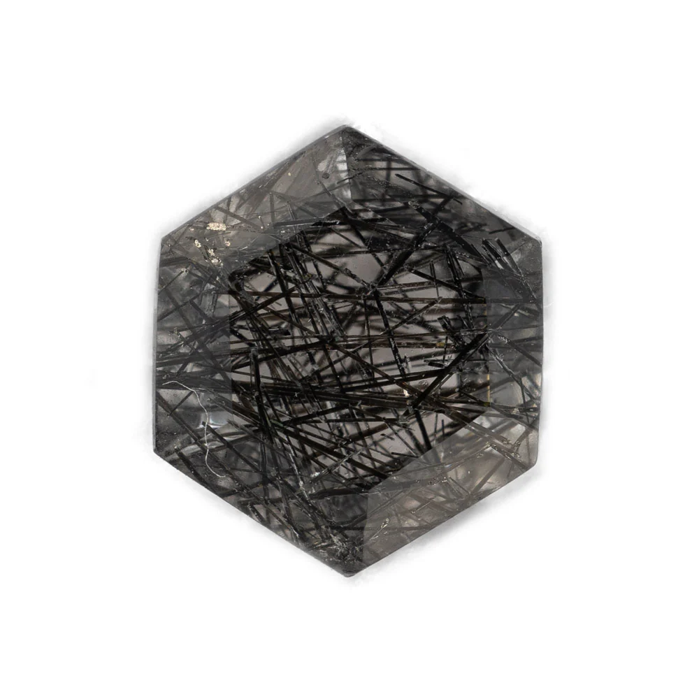 Tourmaline In Quartz - Hexagon - Image 5