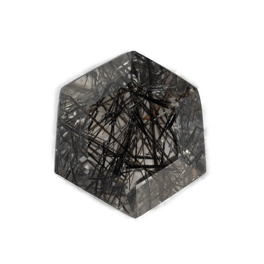Tourmaline In Quartz - Hexagon - Image 6